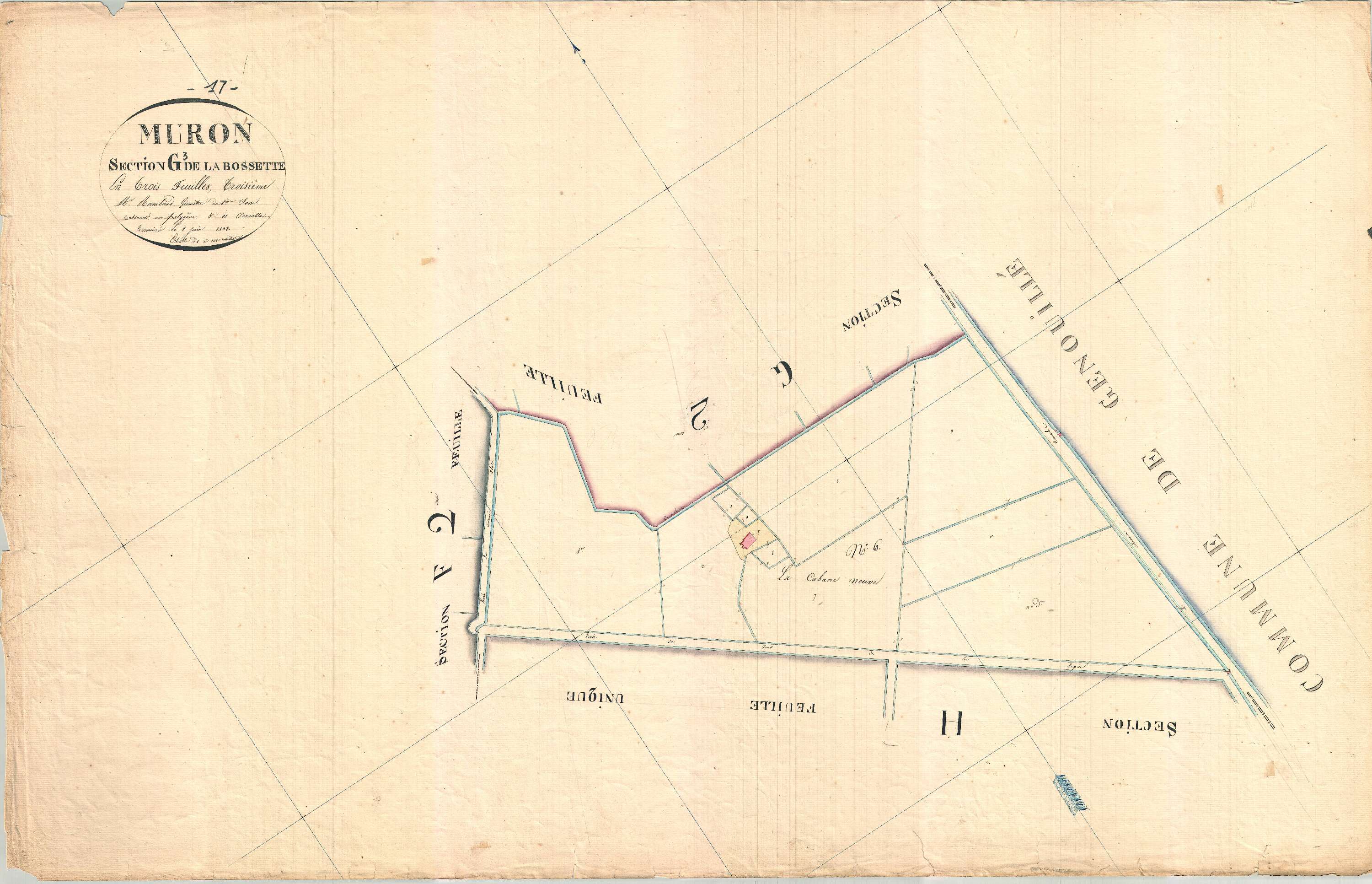 Muron - Section G3 dite de la Bossette.