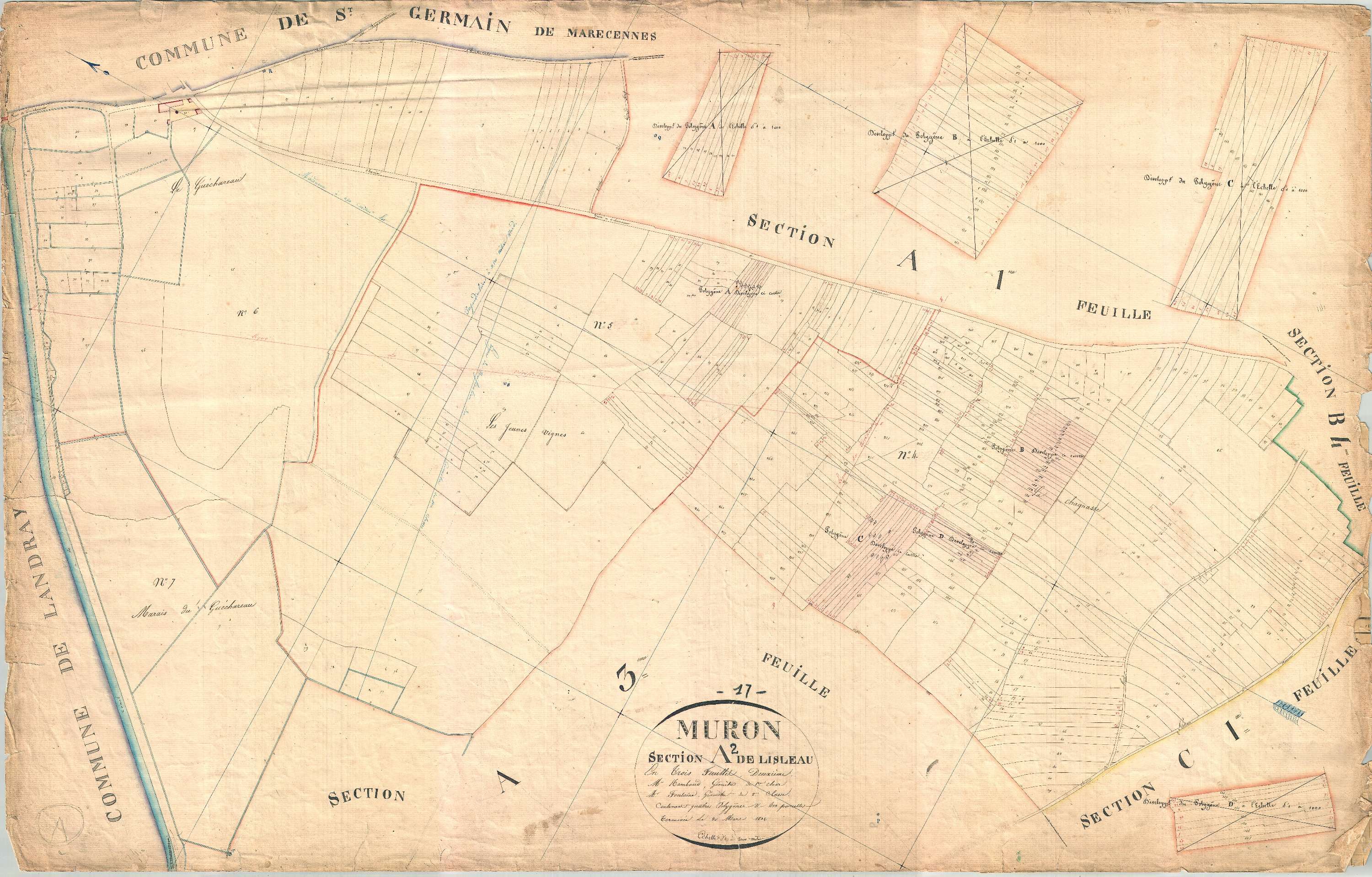 Muron - Section A2 dite de l'Isleau.