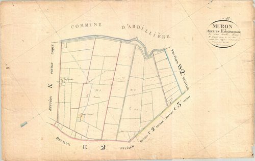 Muron - Section E1 dite de l'Isle d'Albe.