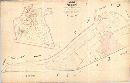 Muron - Section E2 dite de l'Isle d'Albe.
