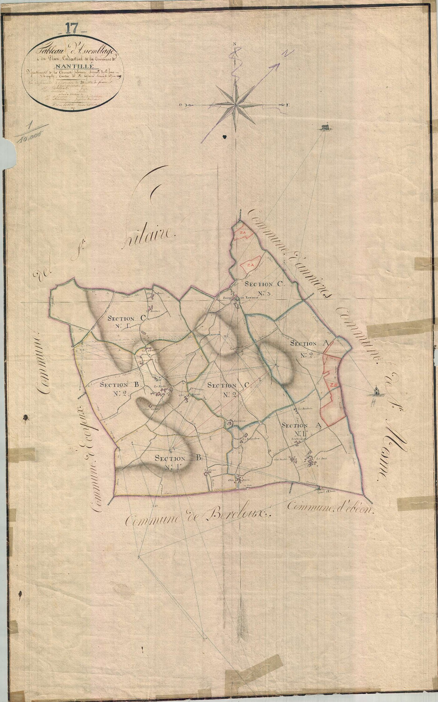 Nantillé - Tableau d'assemblage.