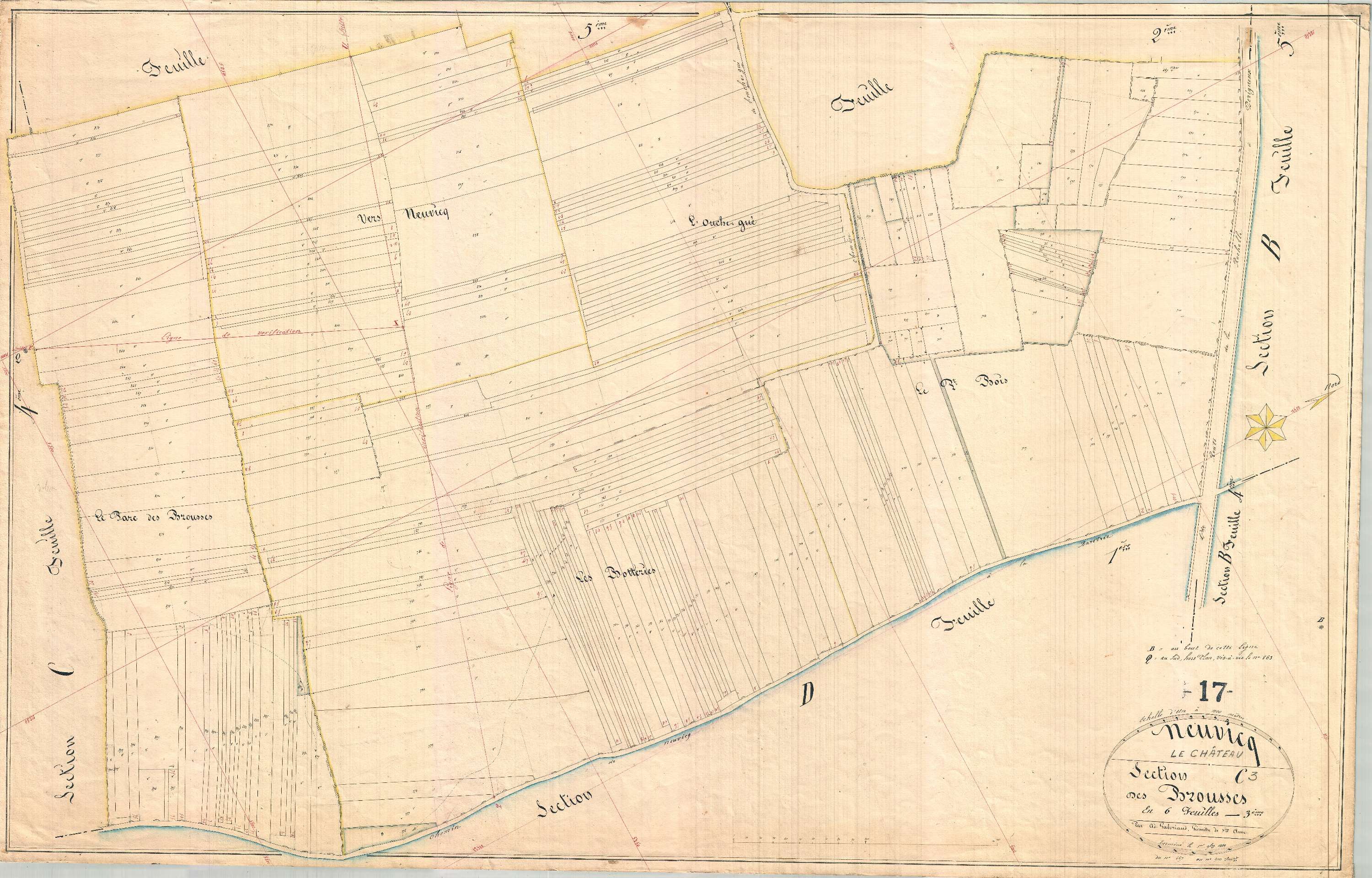 Neuvicq-le-Château - Section C3 dite des Brousses.
