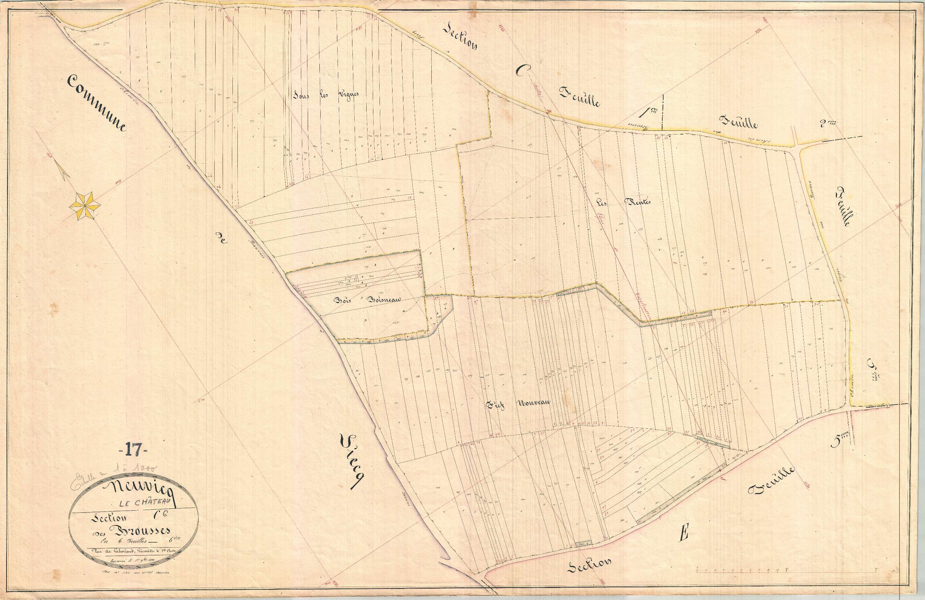 Neuvicq-le-Château - Section C6 dite des Brousses.