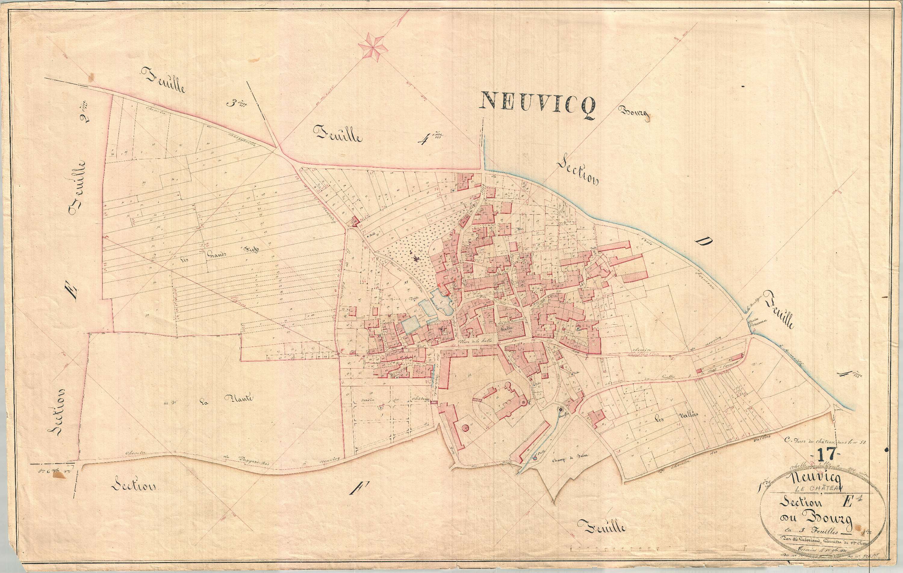 Neuvicq-le-Château - Section E1 dite du Bourg.