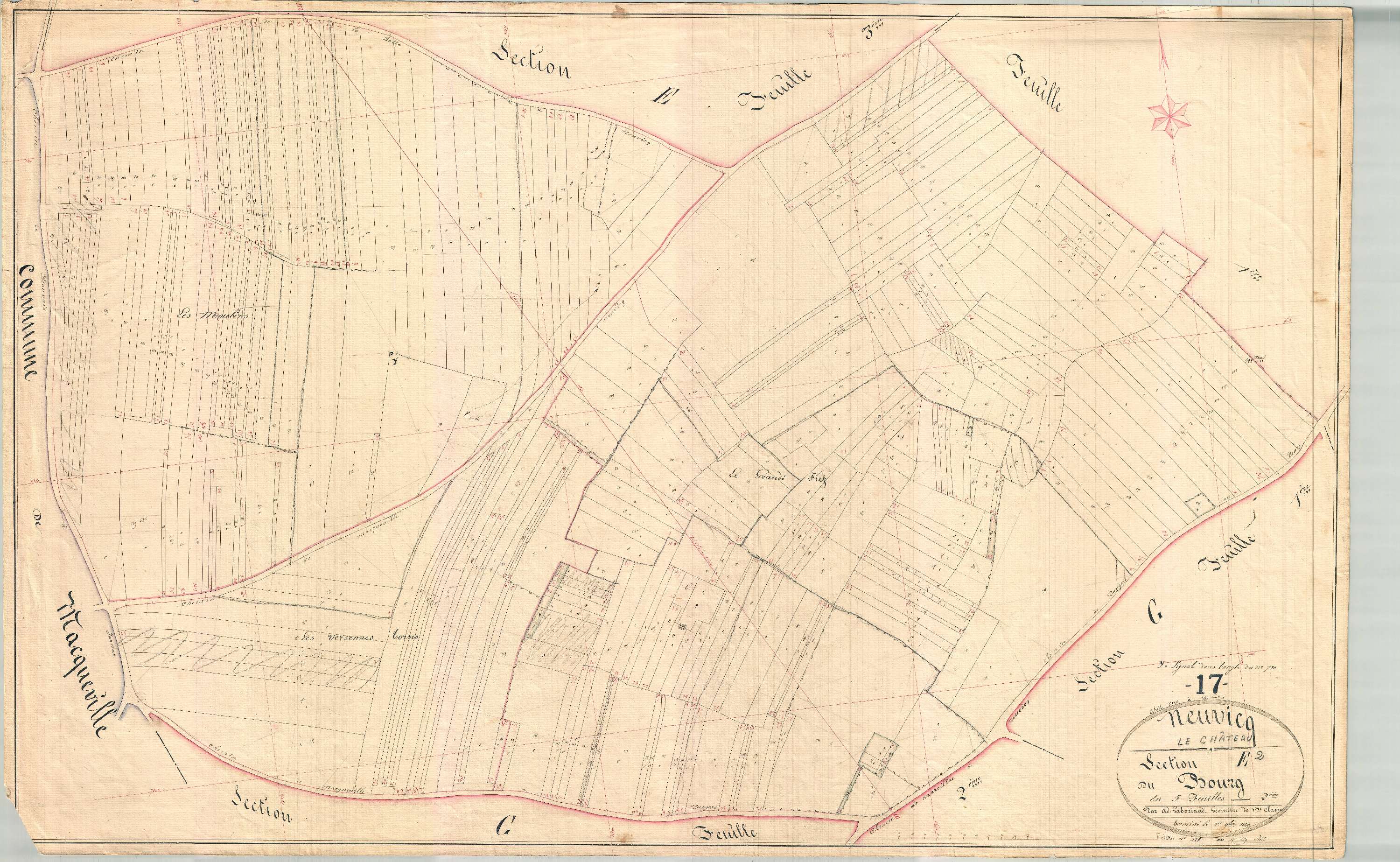 Neuvicq-le-Château - Section E2 dite du Bourg.