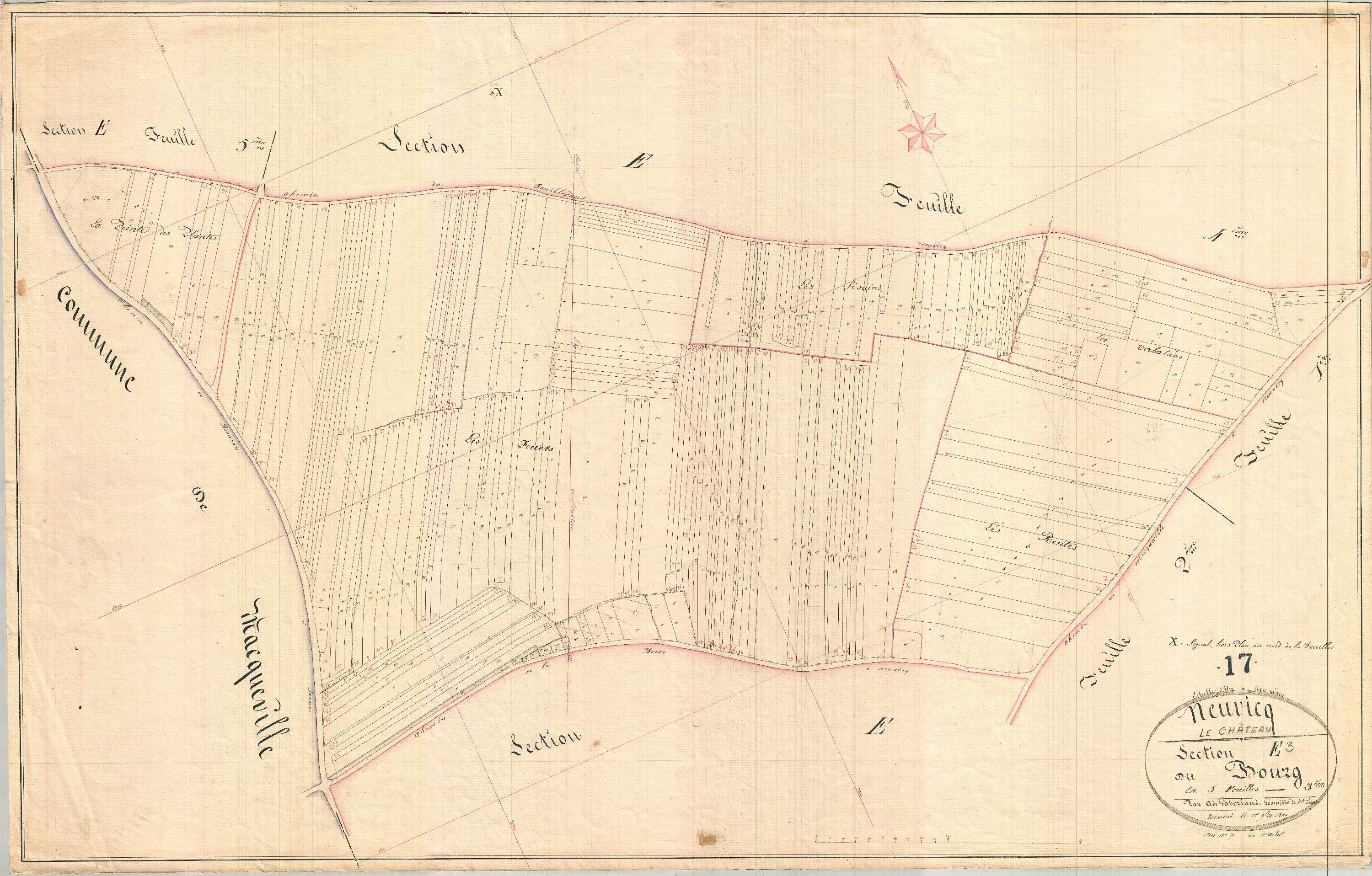 Neuvicq-le-Château - Section E3 dite du Bourg.