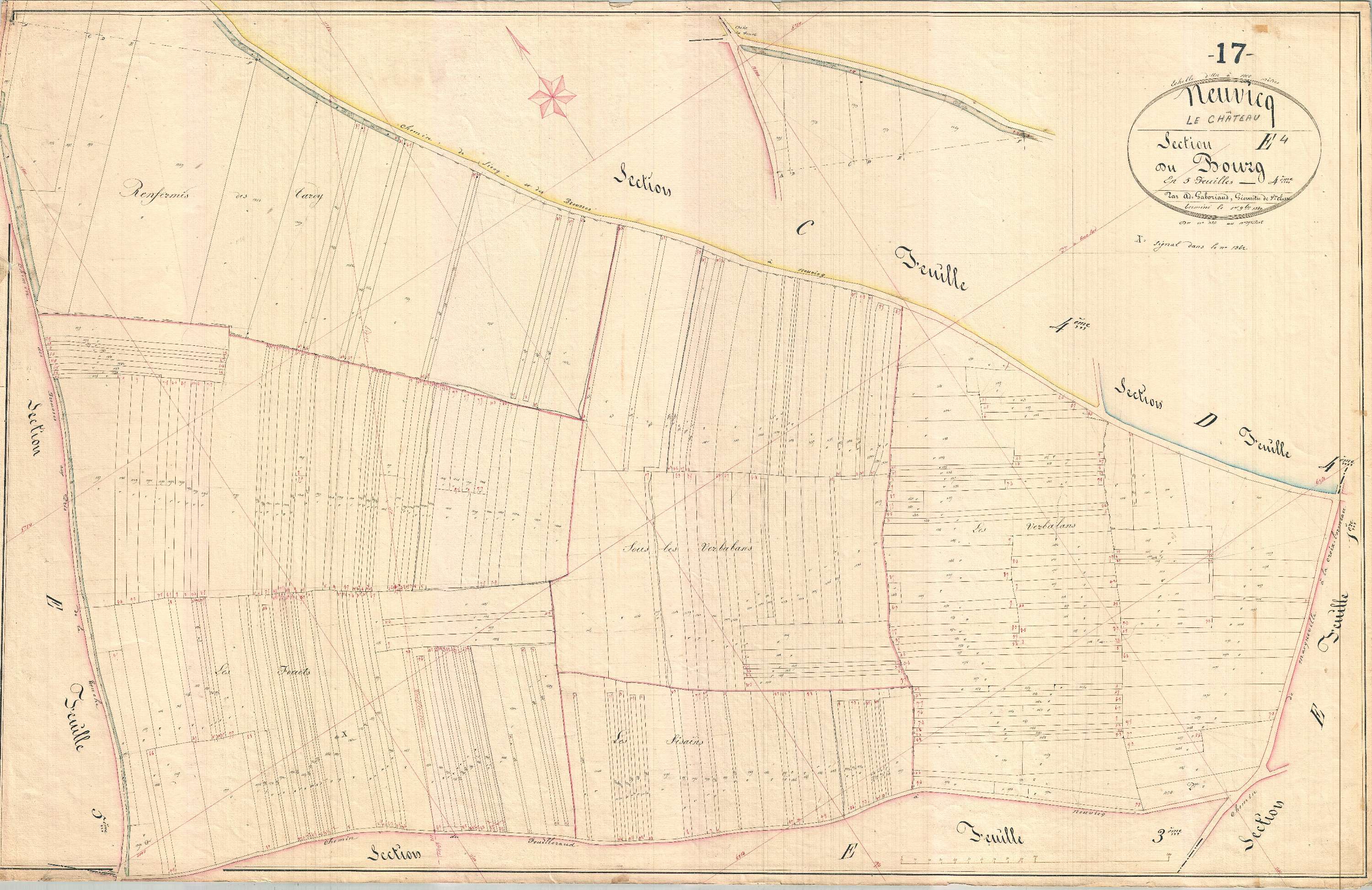 Neuvicq-le-Château - Section E4 dite du Bourg.