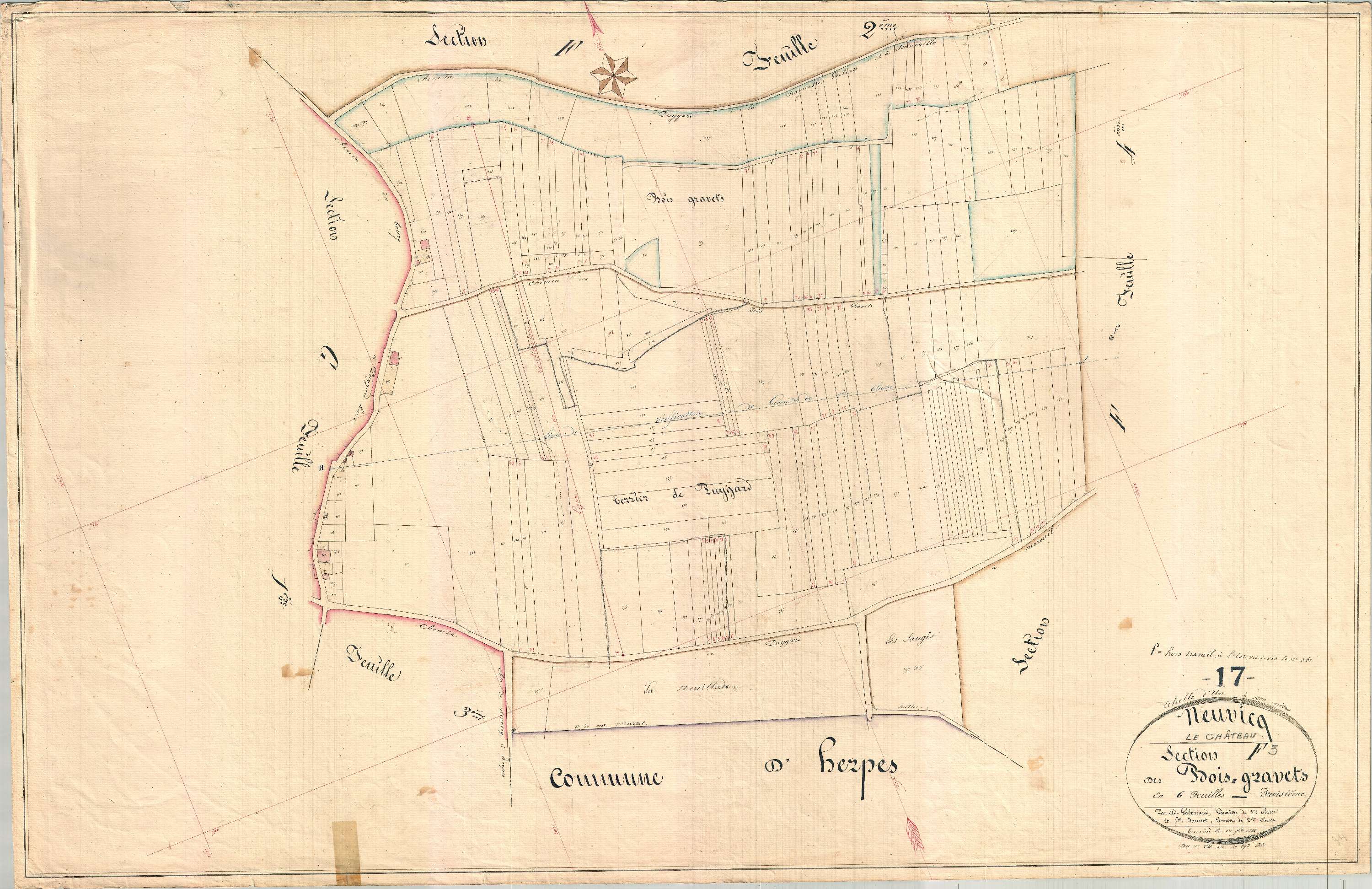 Neuvicq-le-Château - Section F3 dite des Bois Gravets.