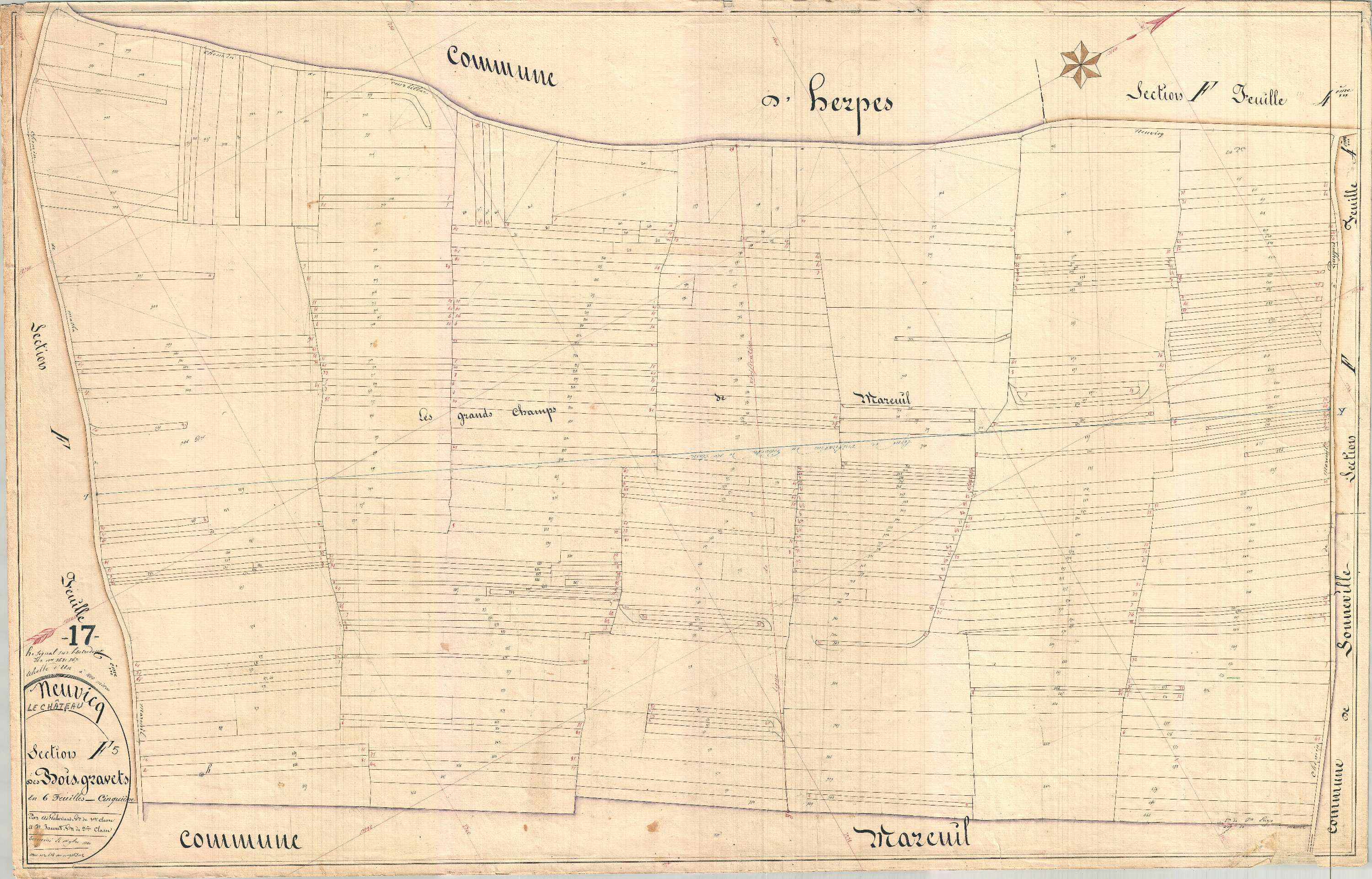 Neuvicq-le-Château - Section F5 dite des Bois Gravets.