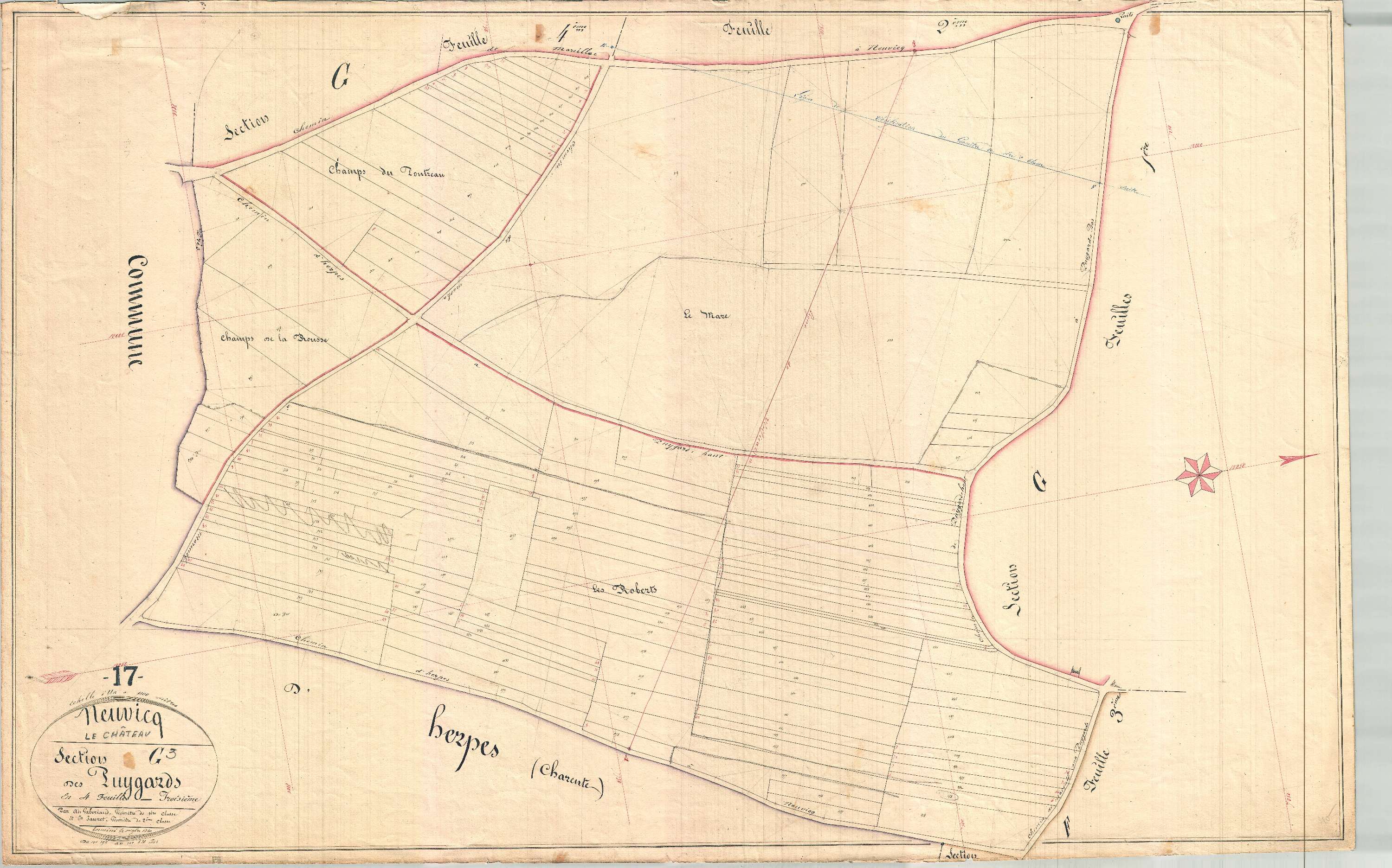 Neuvicq-le-Château - Section G3 dite des Puygards.