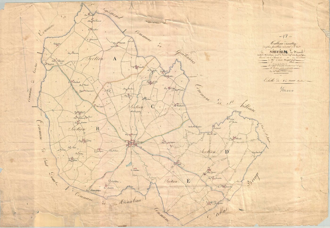 Nieul-le-Virouil - Tableau d'assemblage.