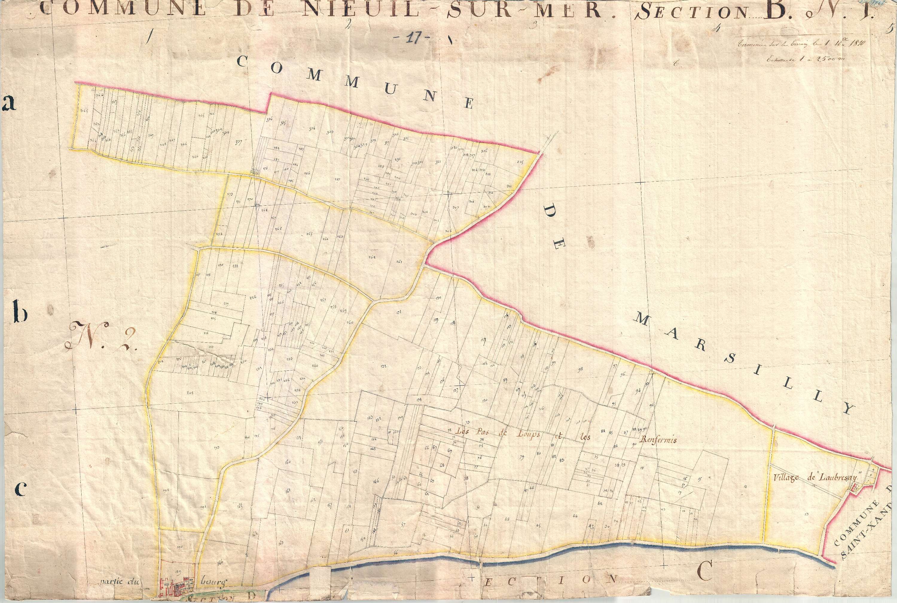 Nieul-sur-Mer - Section B1 (sans nom).