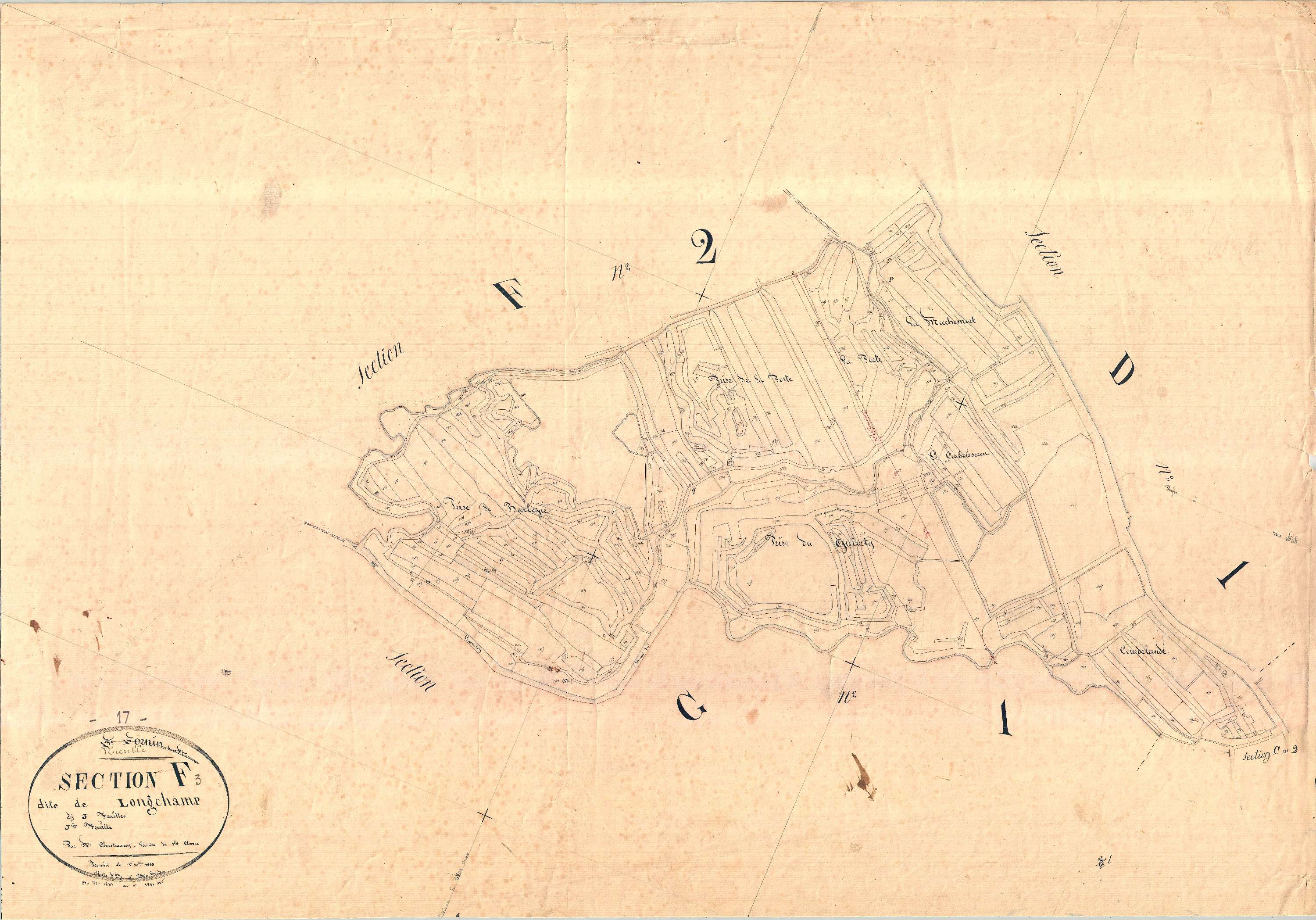 Nieulle-sur-Seudre - Section F3 dite de Longchamp.