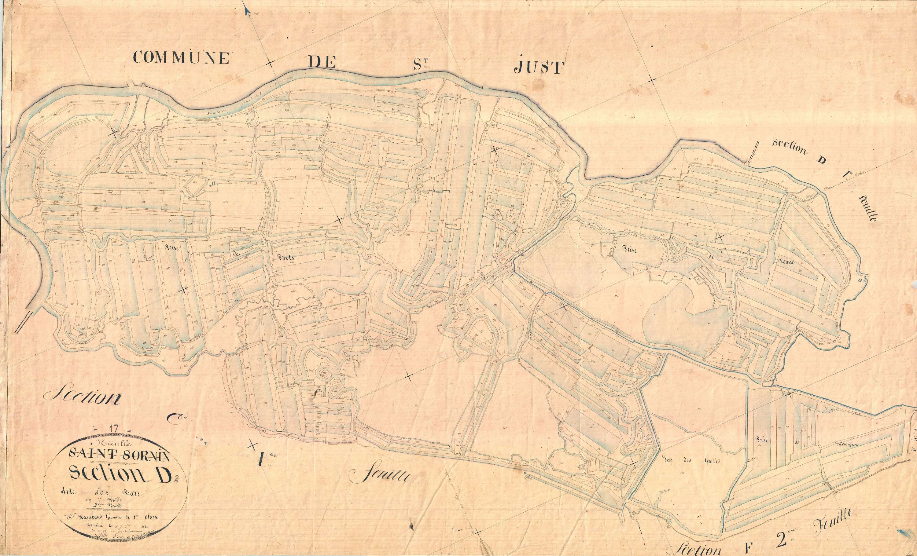 Nieulle-sur-Seudre - Section D2 dite des Prats.