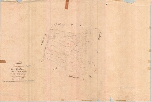 Nouillers - Section C10 dite de Tucholet. [document original pâle]