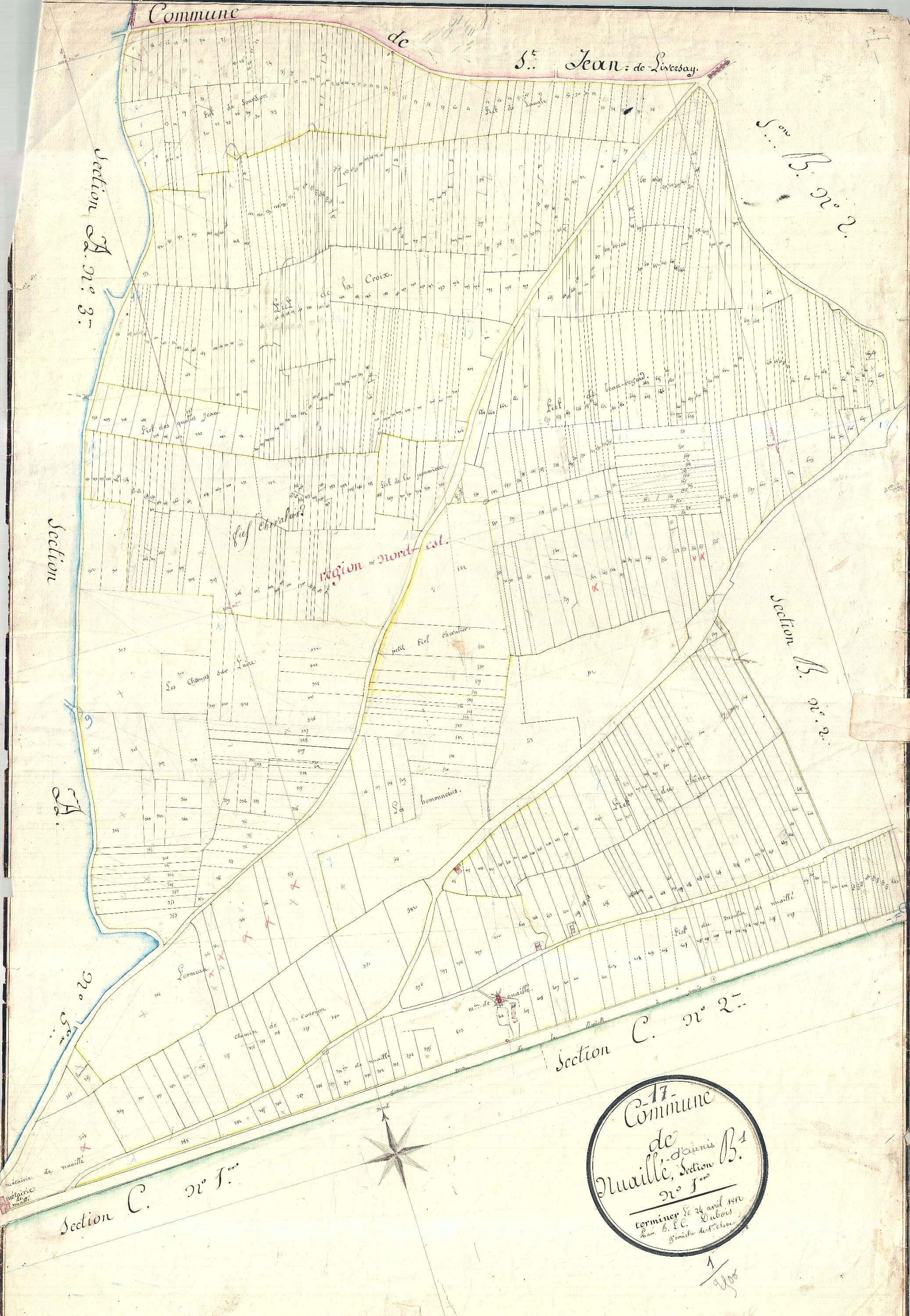 Nuaillé-d'Aunis - Section B1 (sans nom).