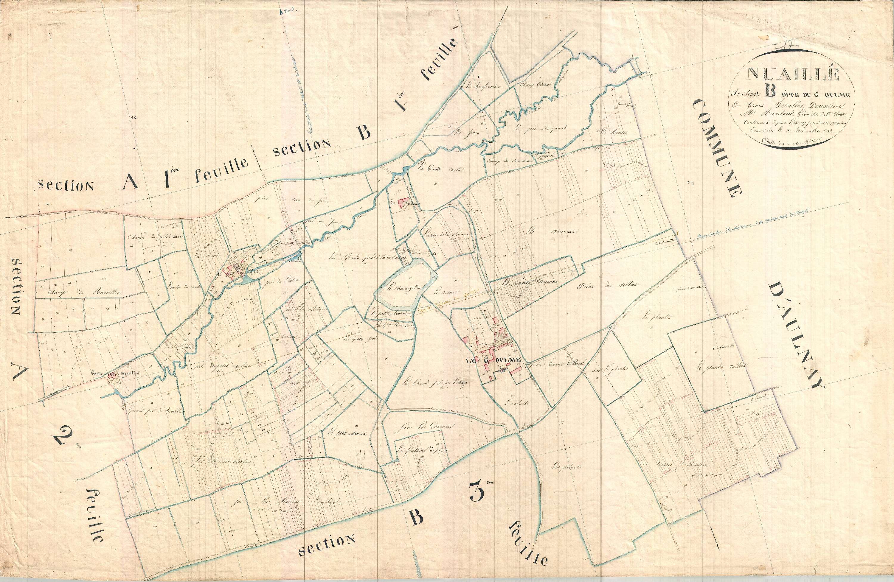 Nuaillé-sur-Boutonne - Section B2 dite du Grand Oulme.