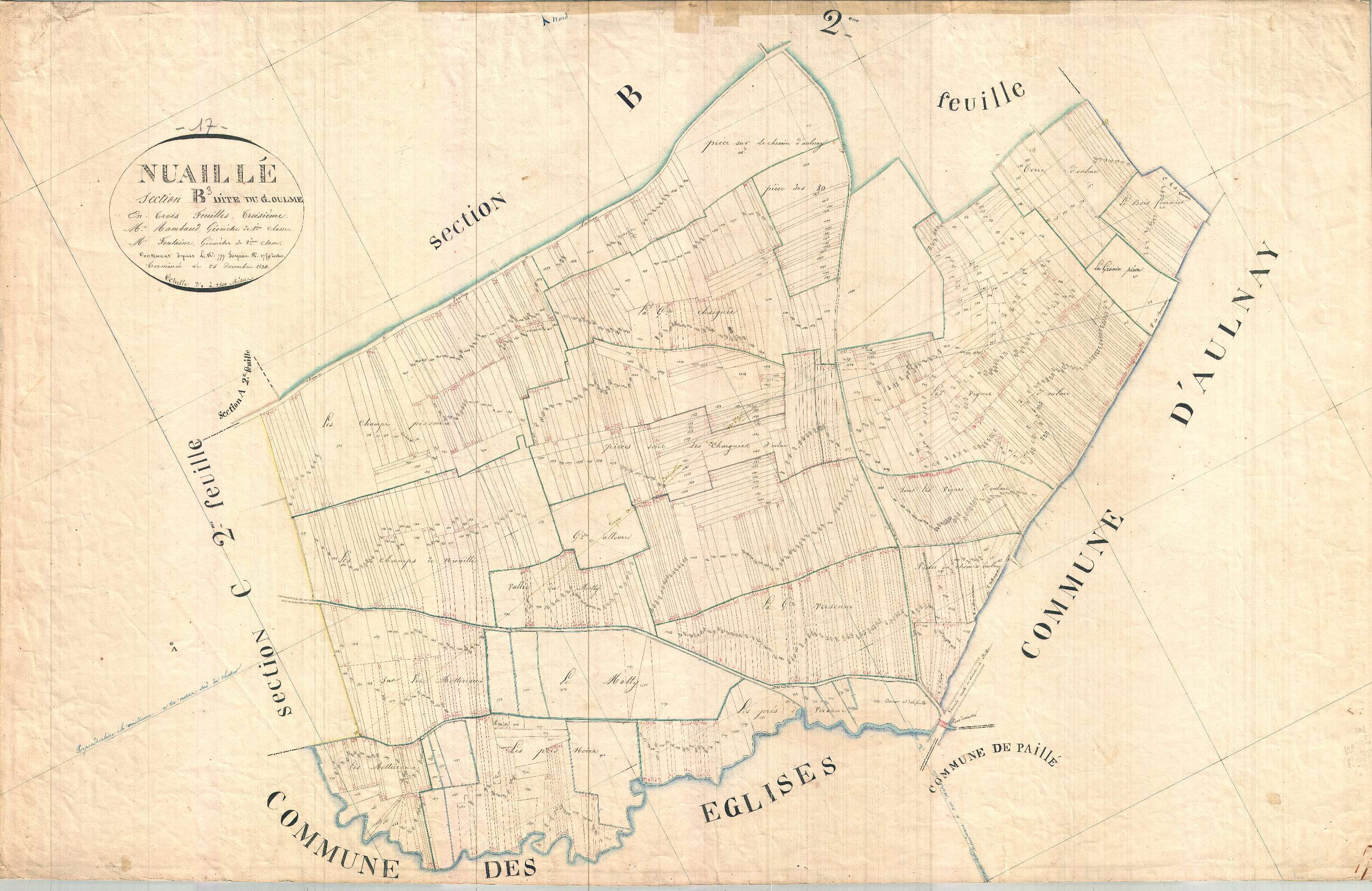 Nuaillé-sur-Boutonne - Section B3 dite du Grand Oulme.
