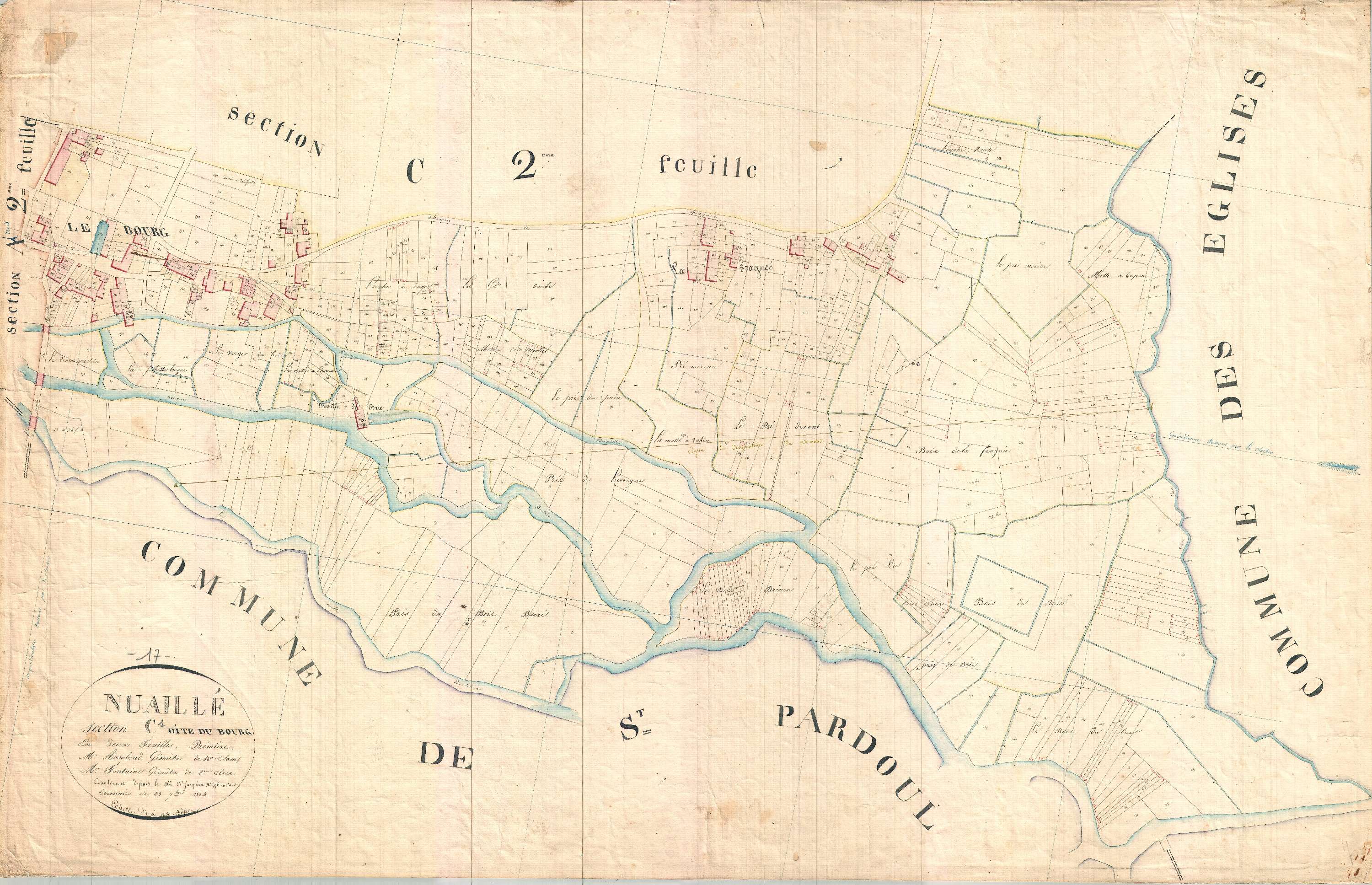Nuaillé-sur-Boutonne - Section C1 dite du Bourg.