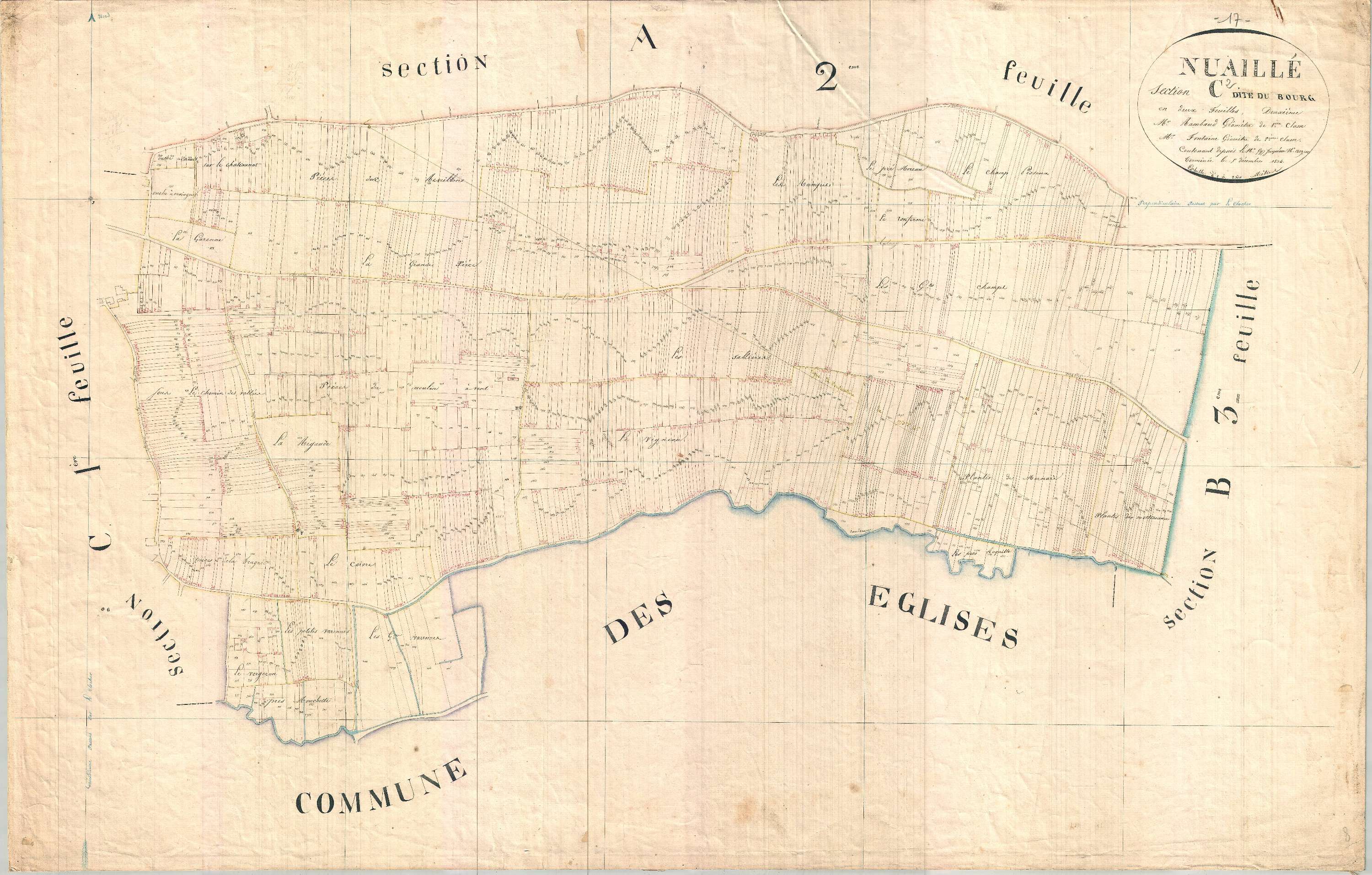Nuaillé-sur-Boutonne - Section C2 dite du Bourg.
