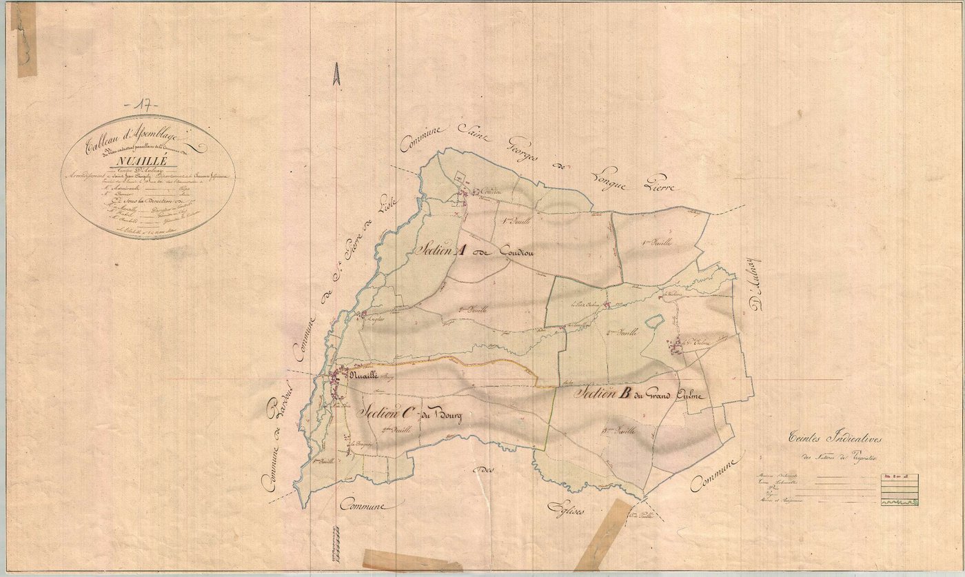 Nuaillé-sur-Boutonne - Tableau d'assemblage.