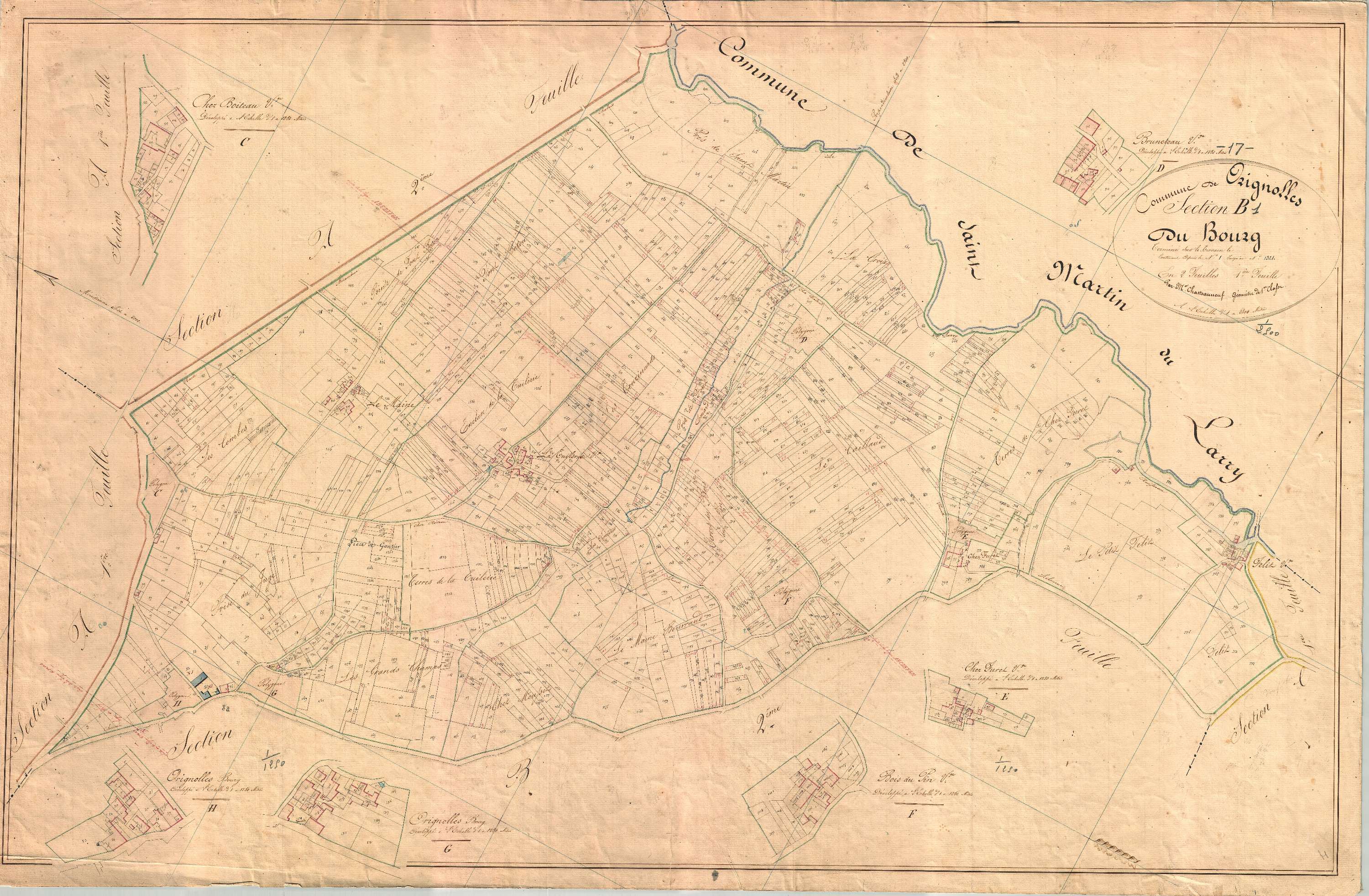Orignolles - Section B1 dite du Bourg.