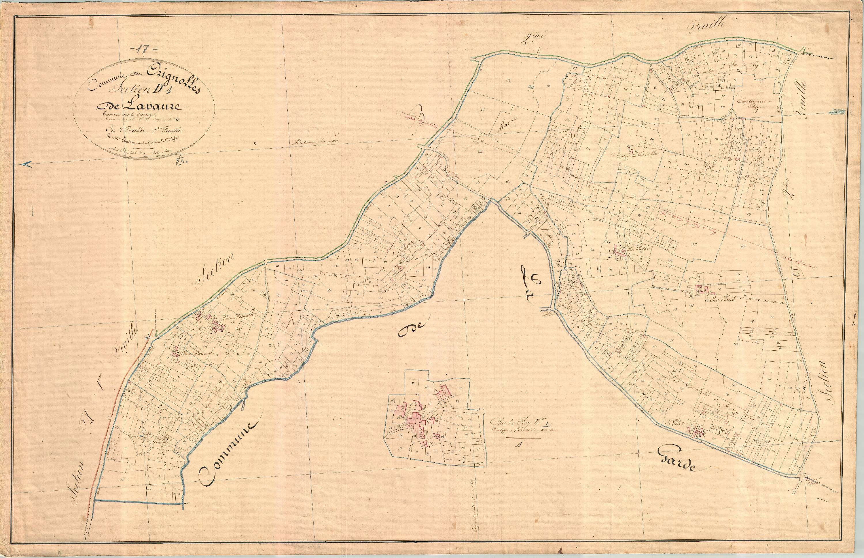 Orignolles - Section D1 dite de Lavauze.