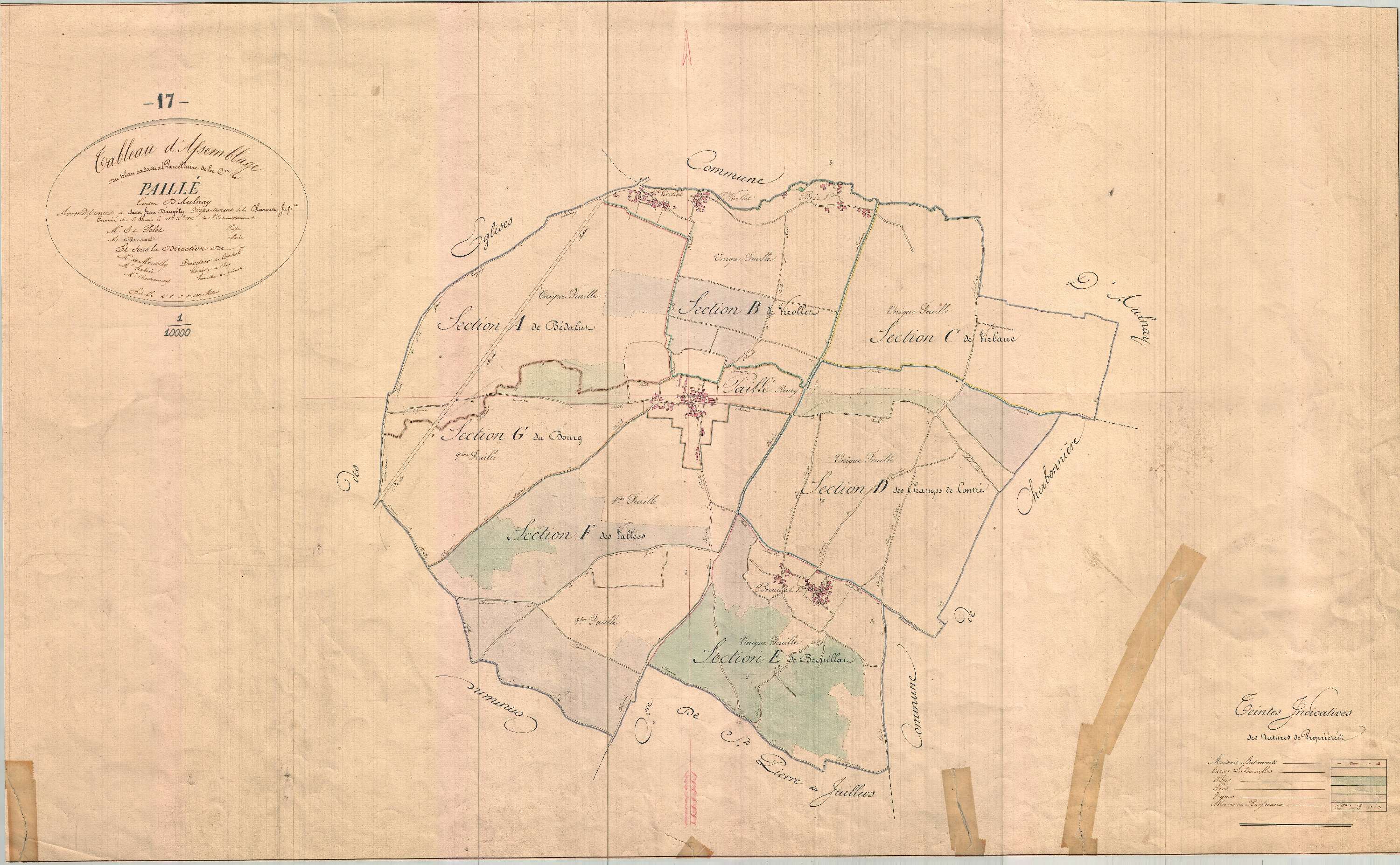 Paillé - Tableau d'assemblage.