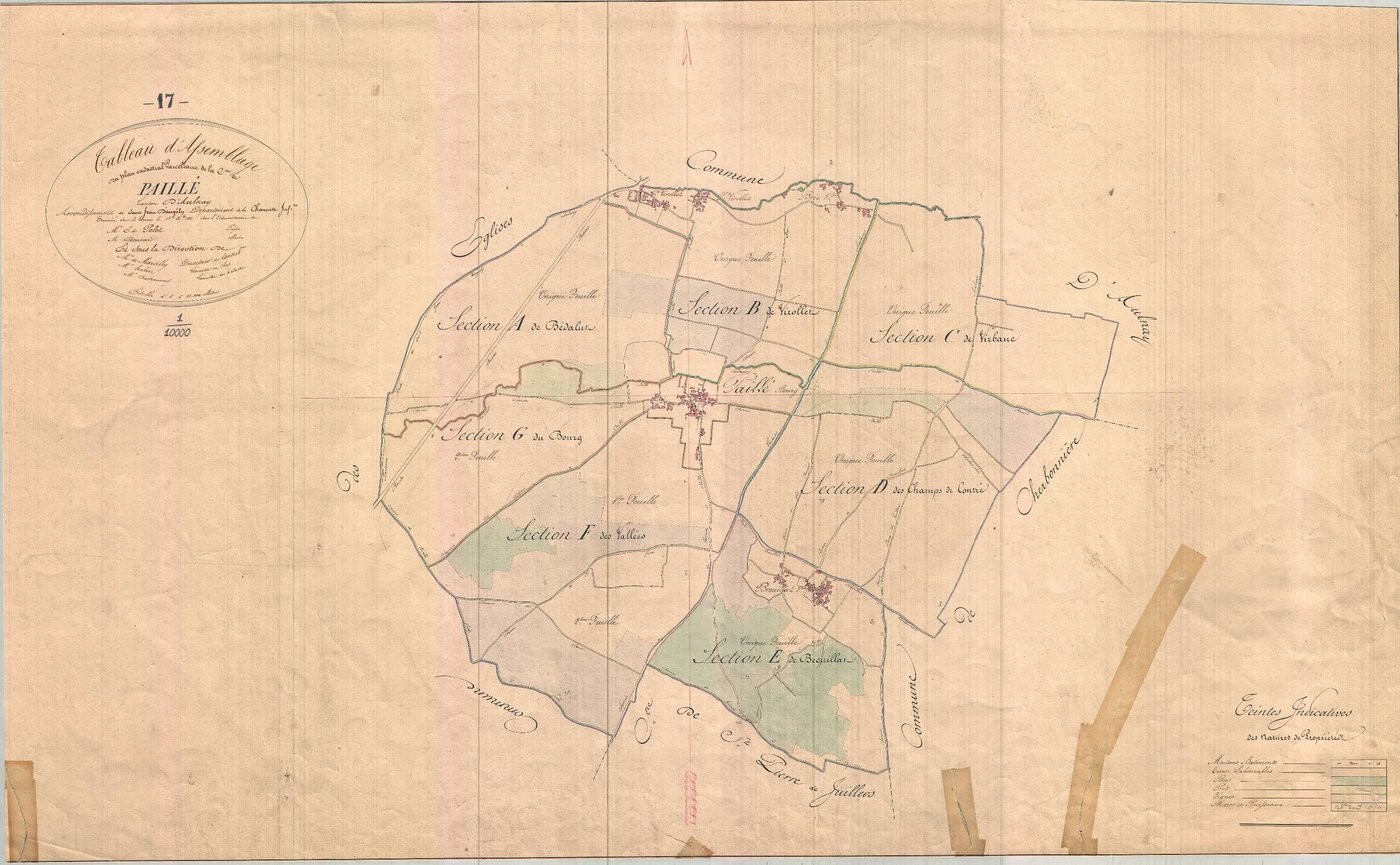 Paillé - Tableau d'assemblage.