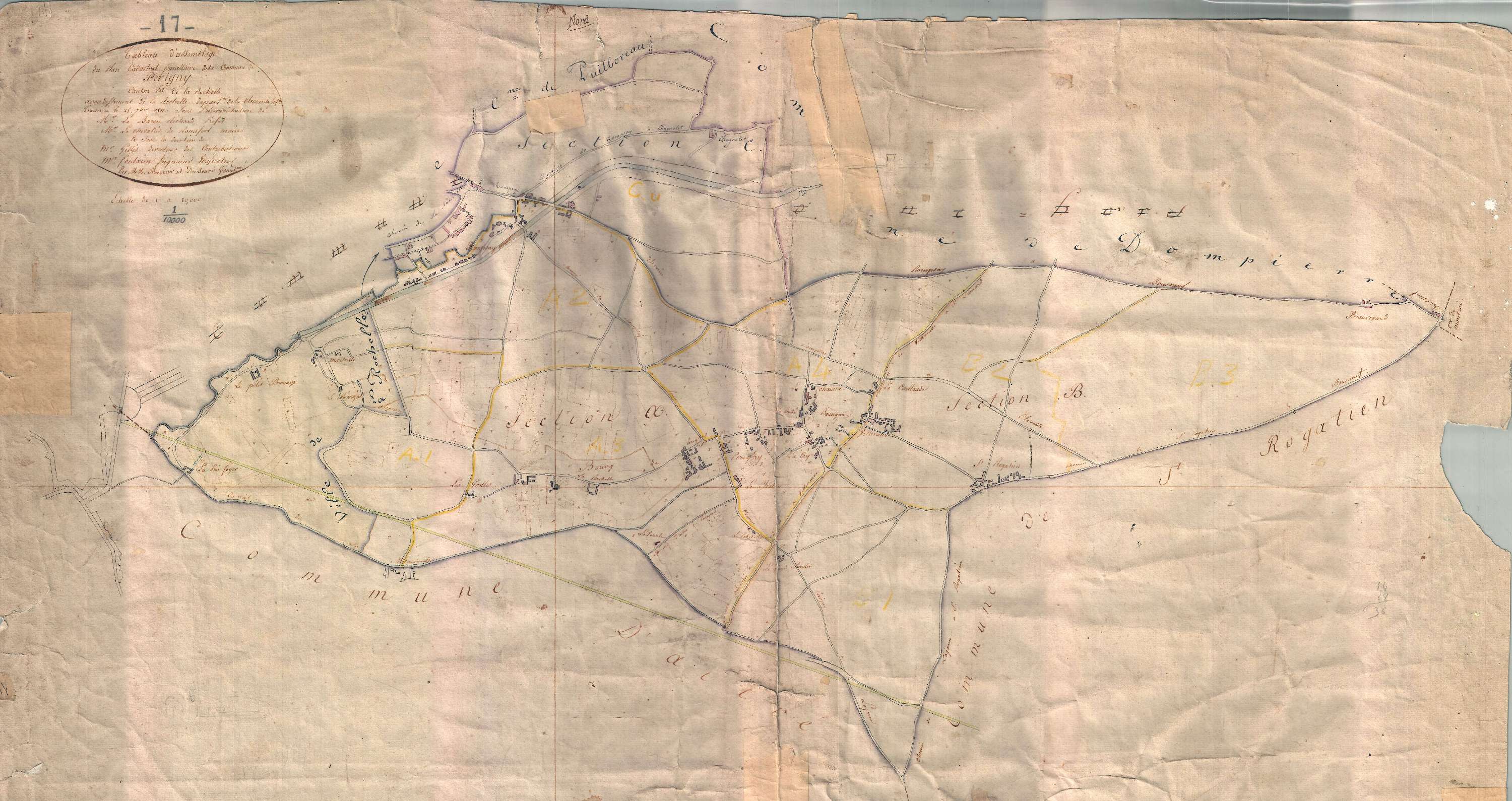 Périgny - Tableau d'assemblage. [document en mauvais état]