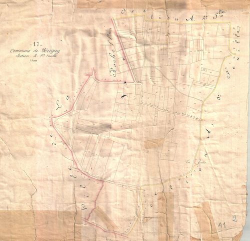 Périgny - Section A1 (sans nom). [document en mauvais état]