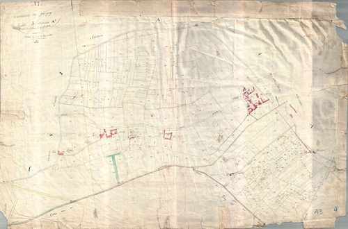 Périgny - Section A3 (sans nom). [document en mauvais état]