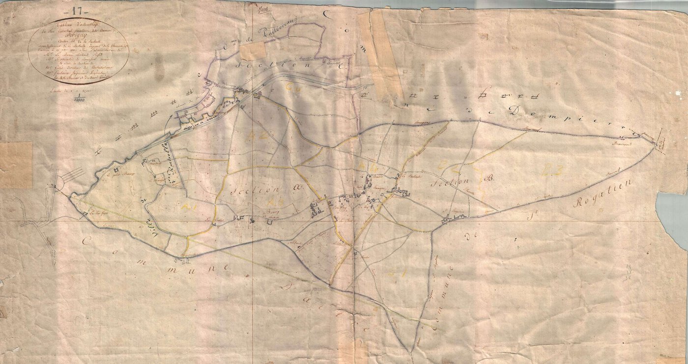 Périgny - Tableau d'assemblage. [document en mauvais état]
