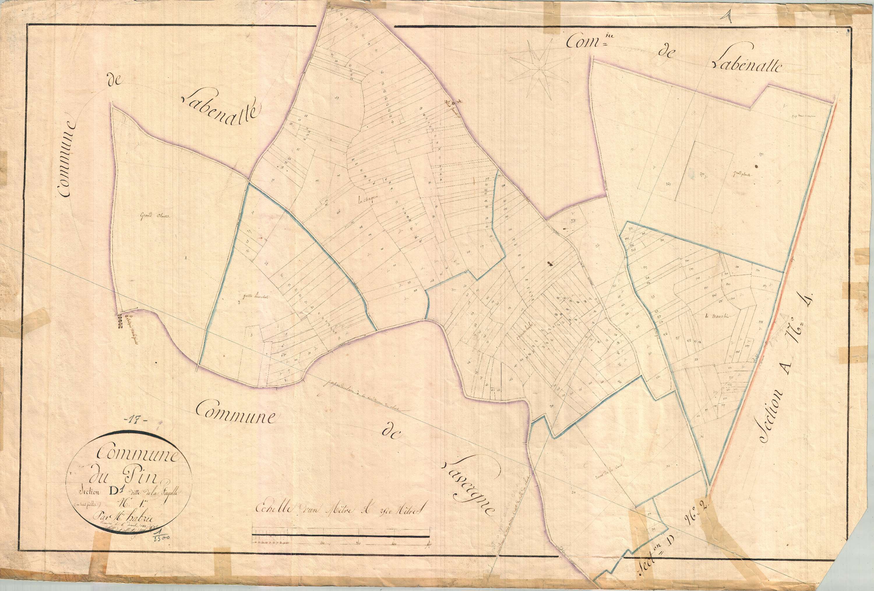 Saint-Denis-du-Pin - Section D1 dite de la Fayolle.