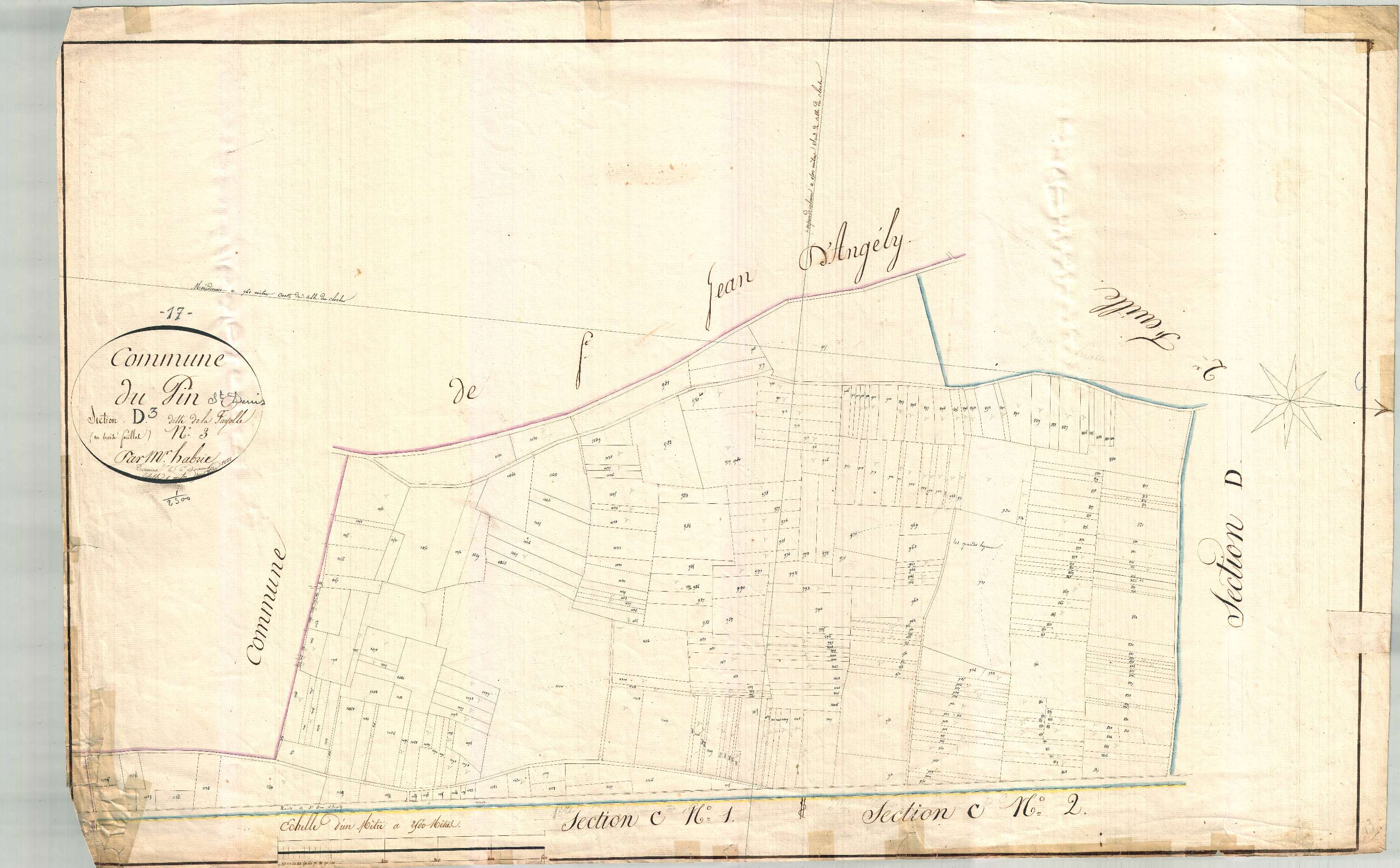 Saint-Denis-du-Pin - Section D3 dite de la Fayolle.
