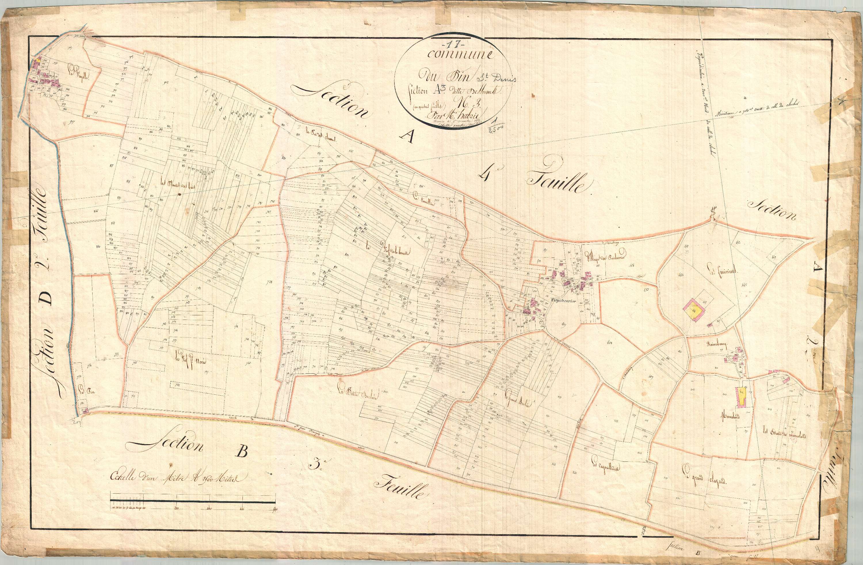 Saint-Denis-du-Pin - Section A3 dite des Souverts.