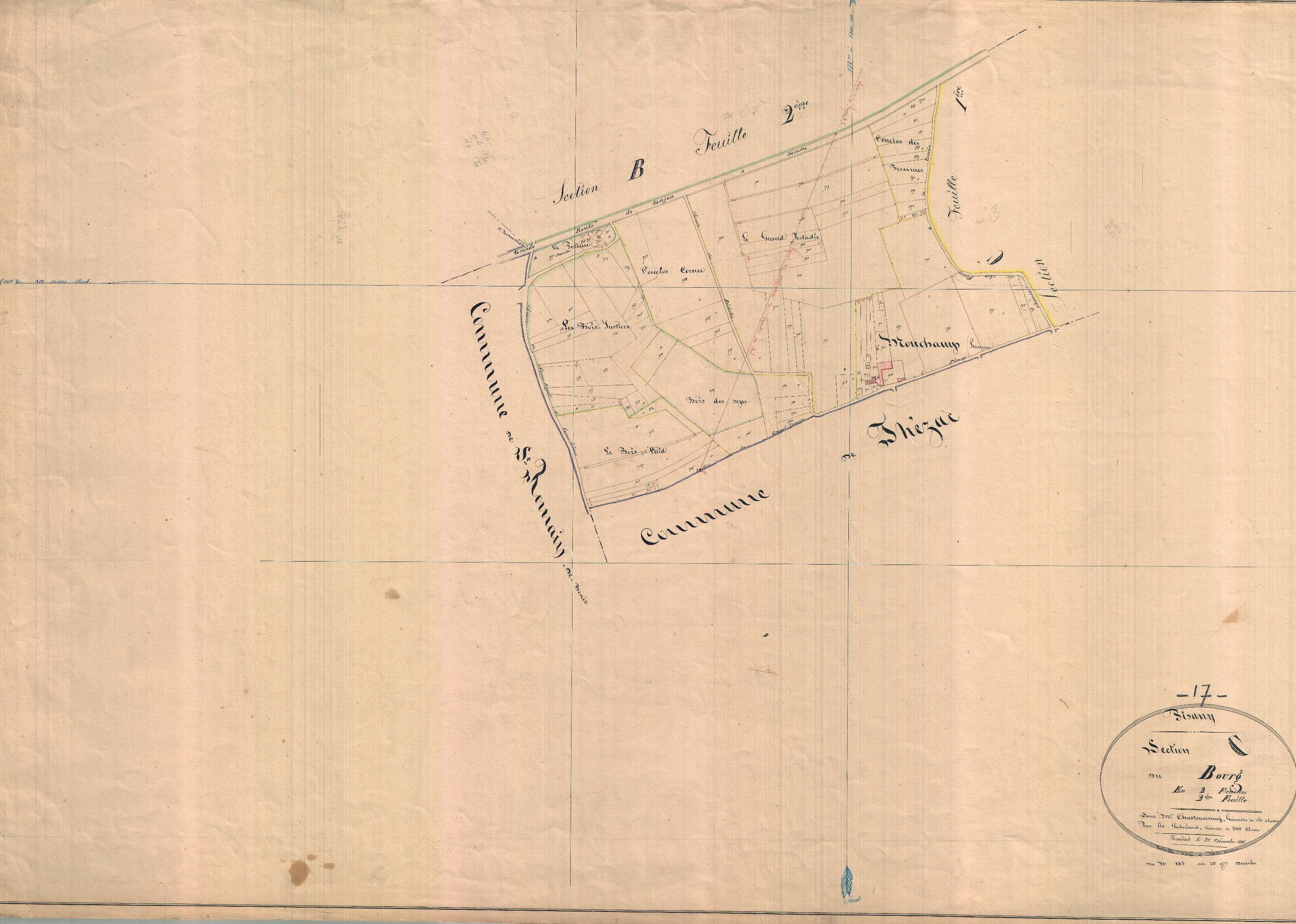 Pisany - Section C2 dite du Bourg.