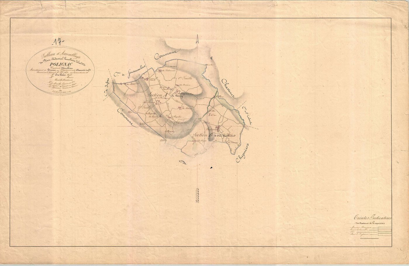 Polignac - Tableau d'assemblage.