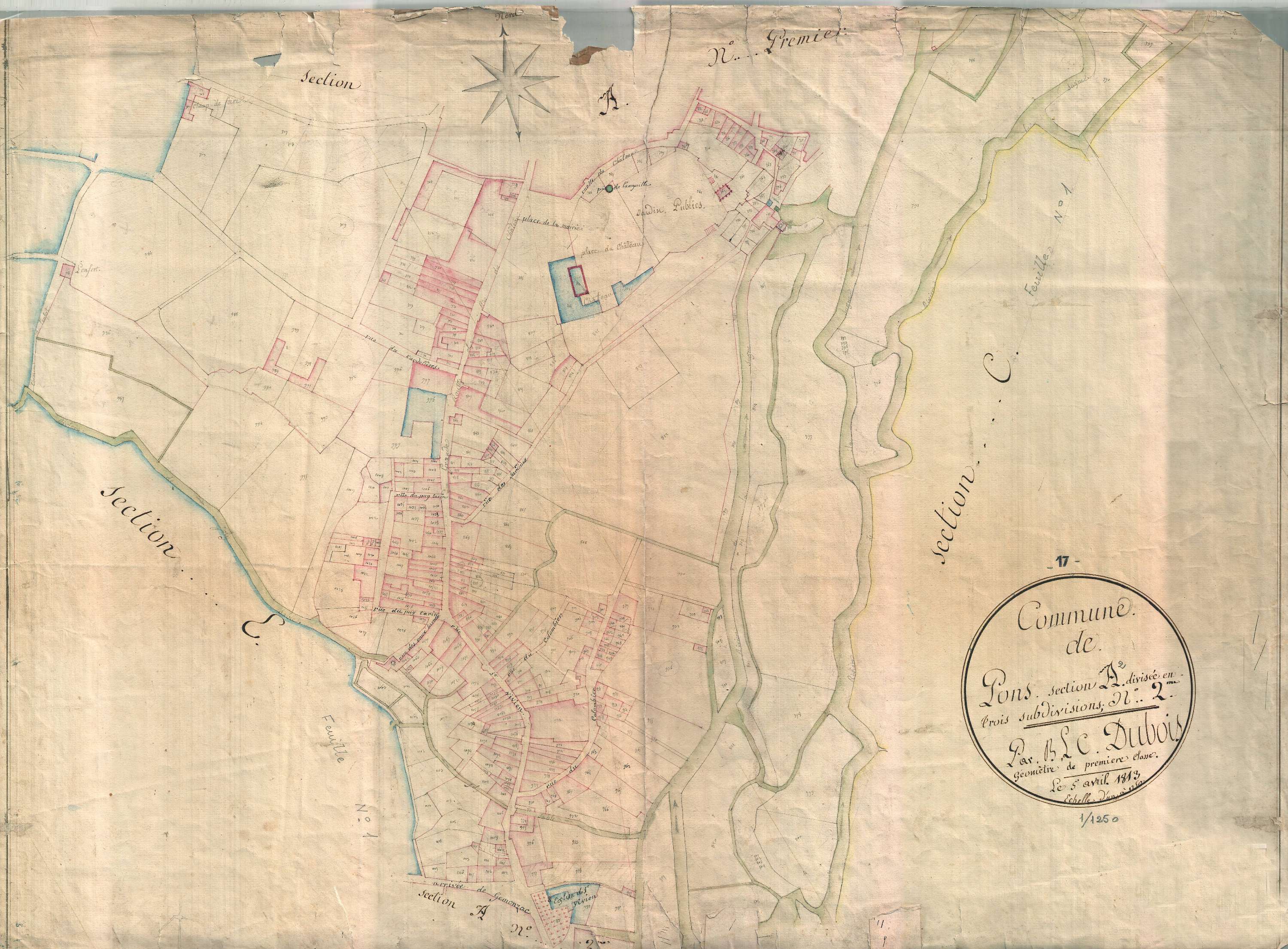 Pons - Section A2 dite de la Ville.
