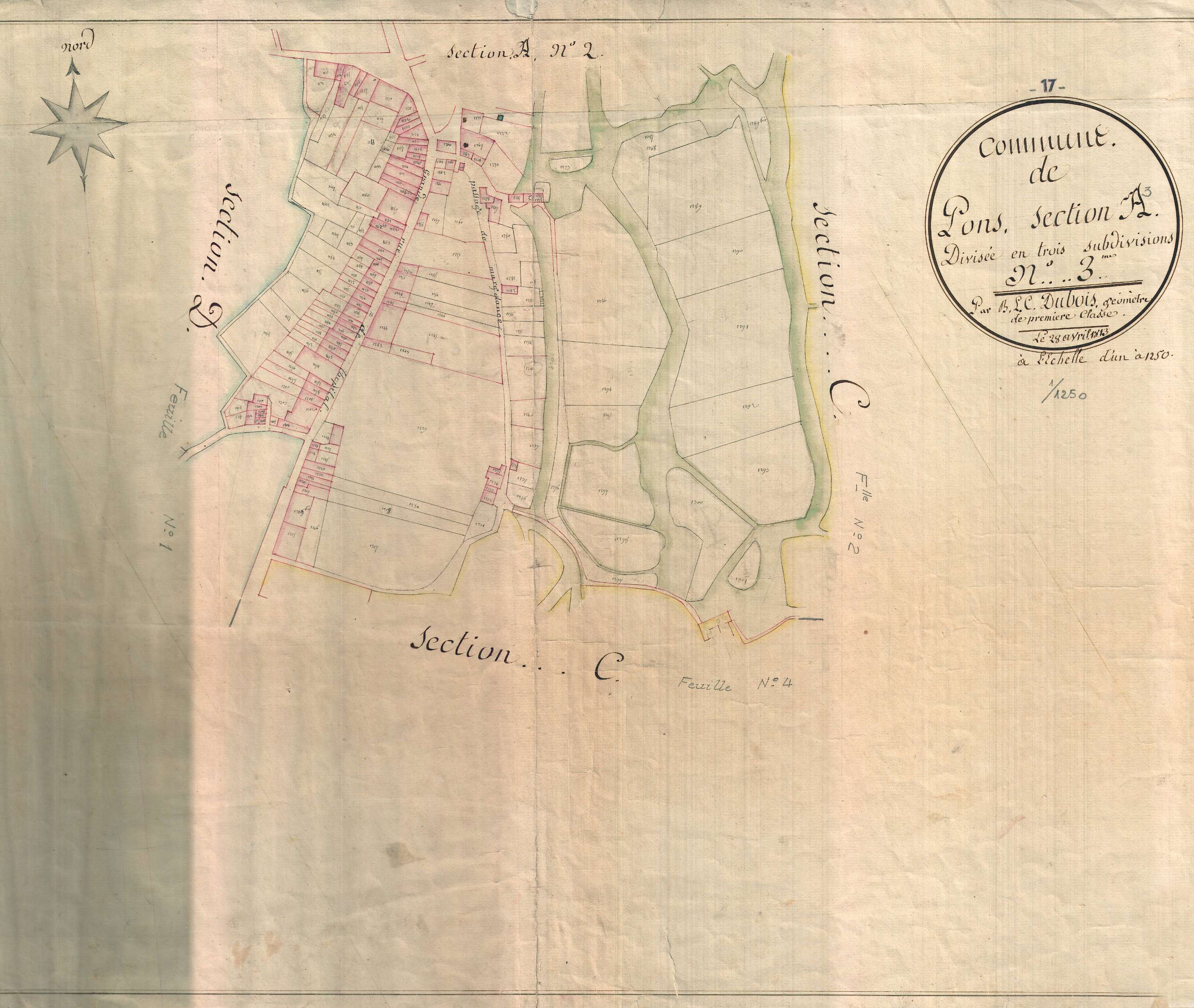 Pons - Section A3 dite de la Ville.