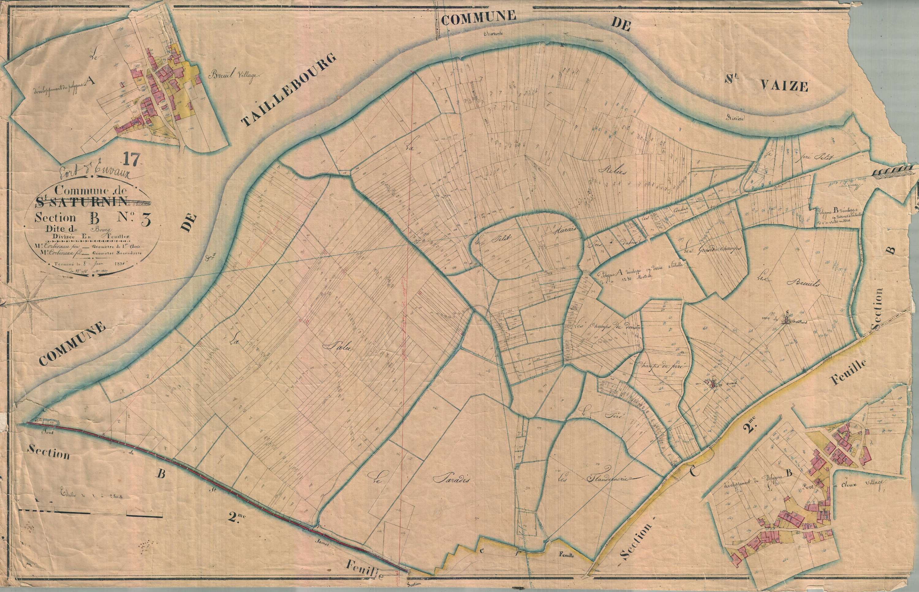 Port-d'Envaux - Section B3 dite du Bourg.