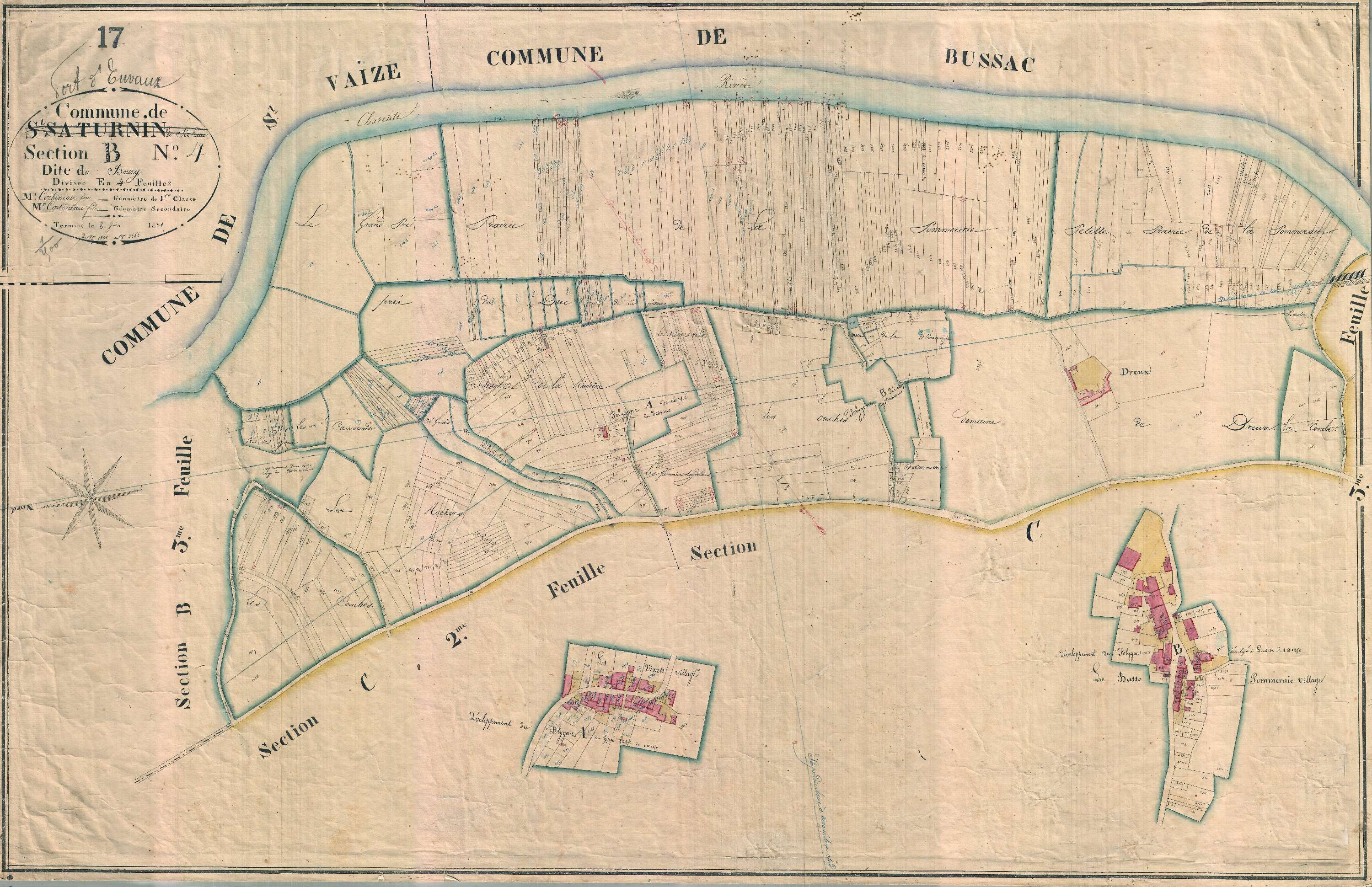 Port-d'Envaux - Section B4 dite du Bourg.