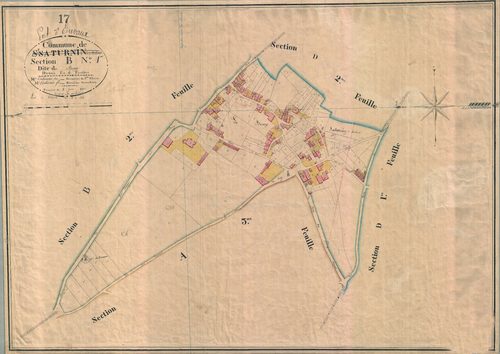 Port-d'Envaux - Section B1 dite du Bourg.
