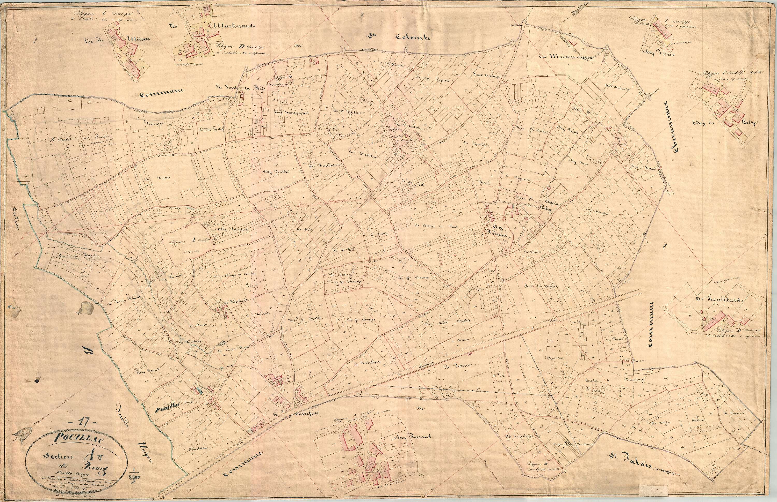 Pouillac - Section A dite du Bourg.