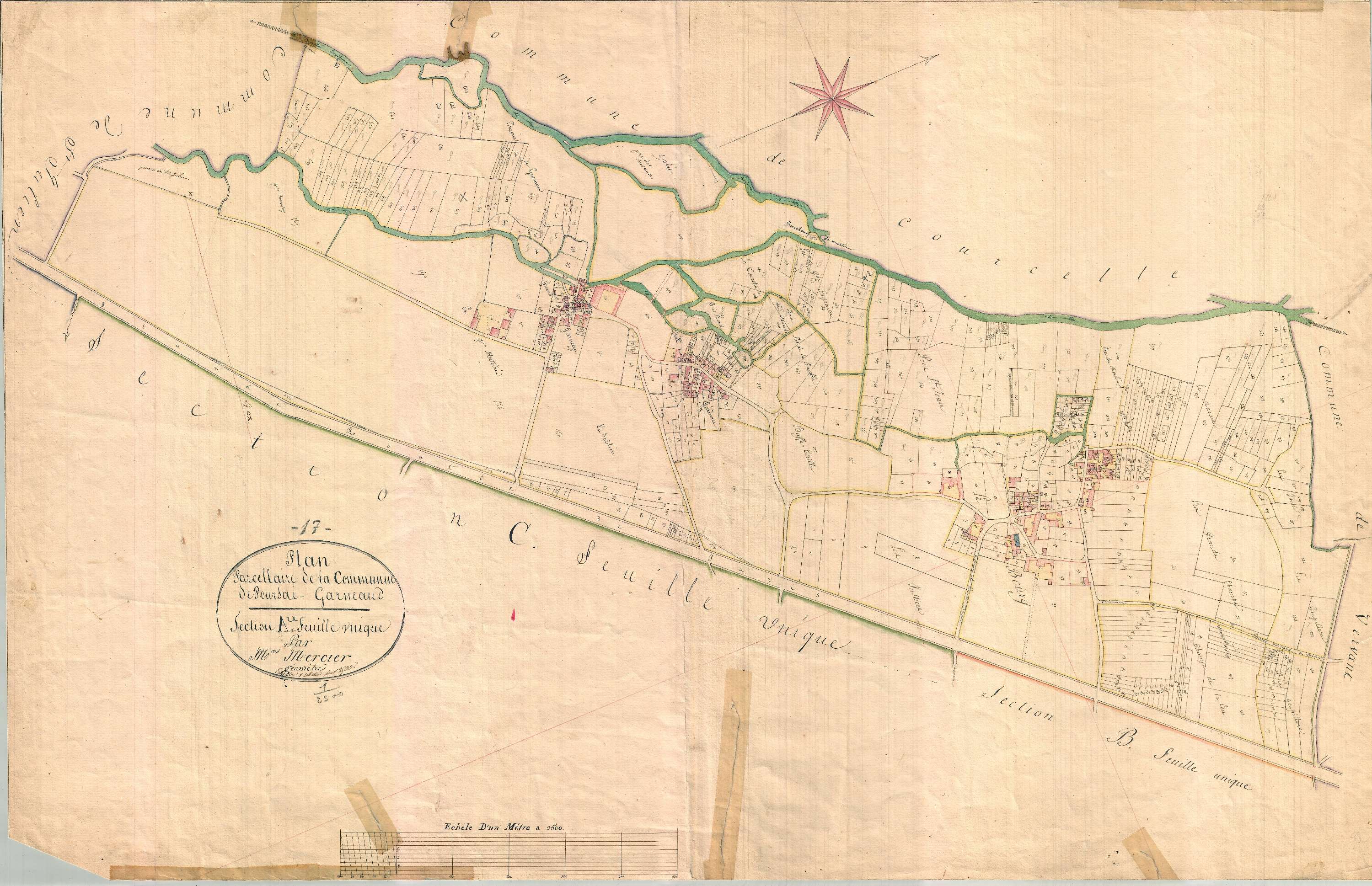 Poursay-Garnaud - Section A dite du Bourg.