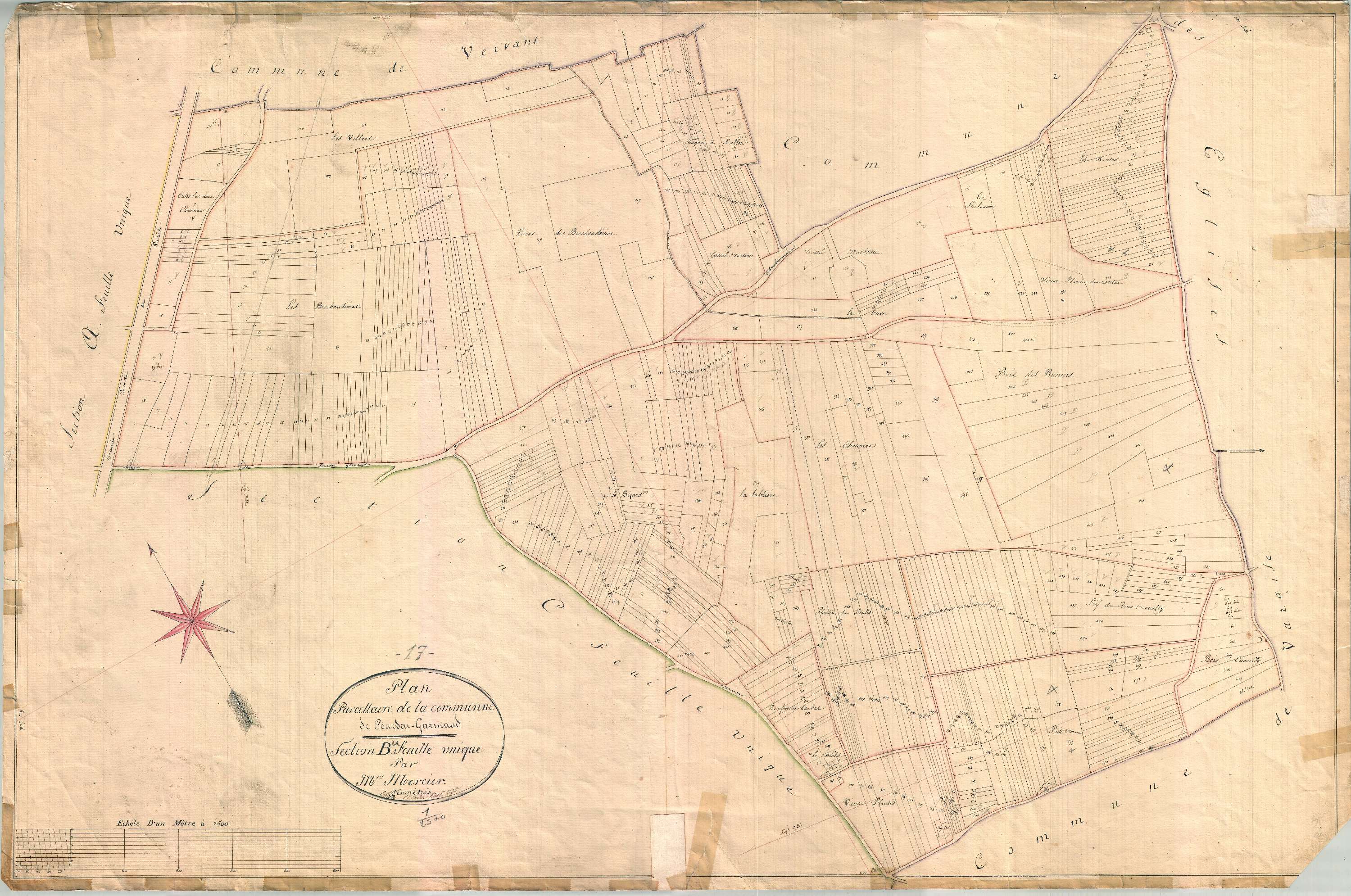 Poursay-Garnaud - Section B dite du Bizard.