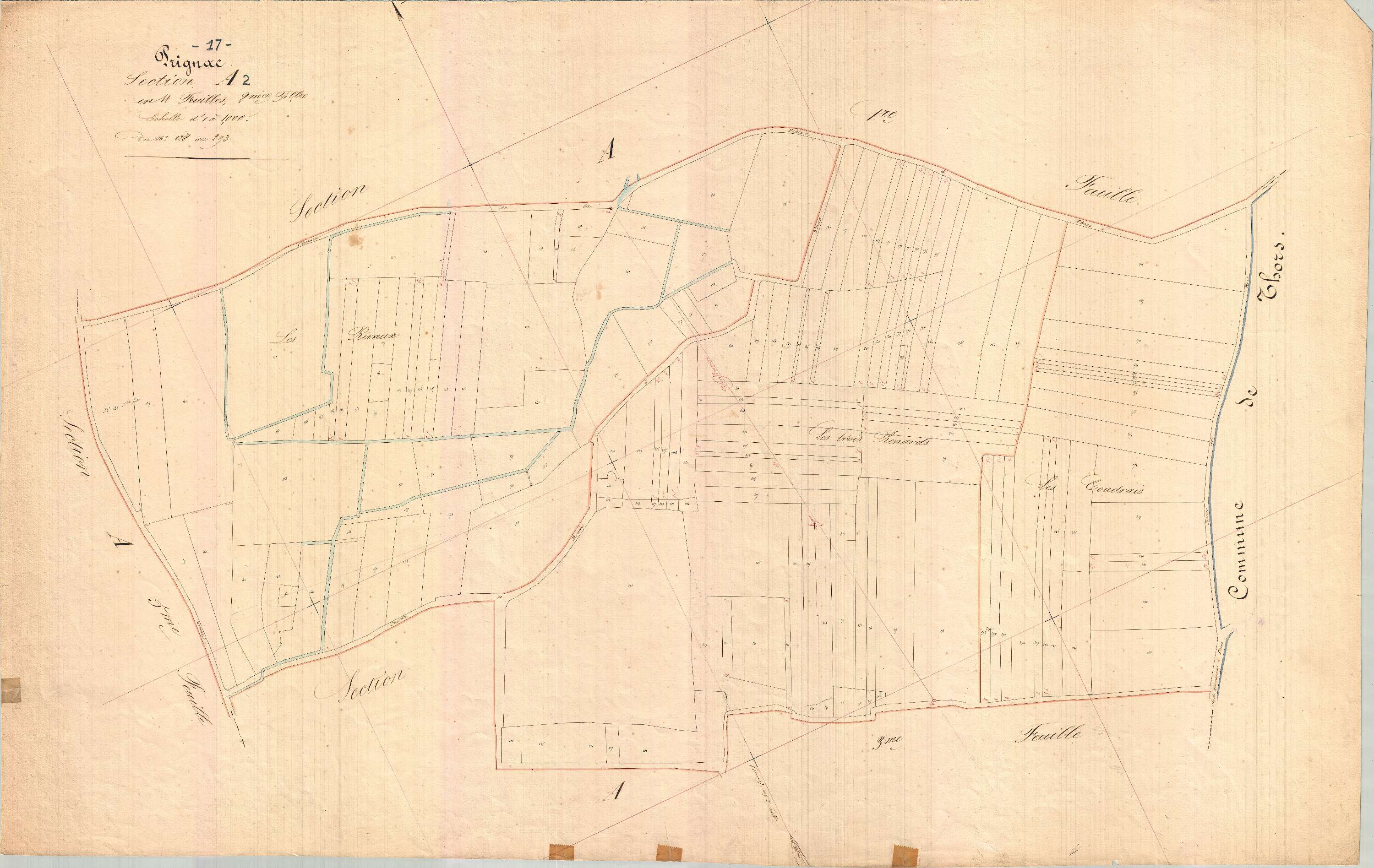 Prignac - Section A2 dite du Bourg.