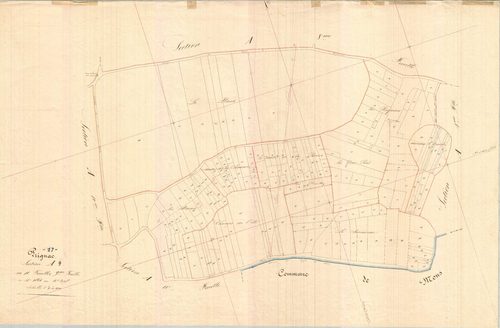 Prignac - Section A9 dite du Bourg.