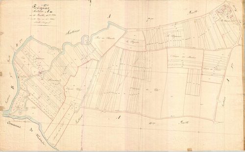 Prignac - Section A10 dite du Bourg.