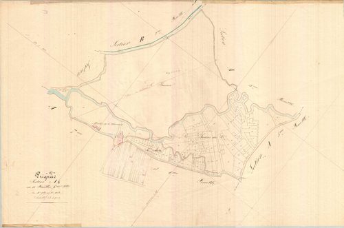 Prignac - Section A6 dite du Bourg.